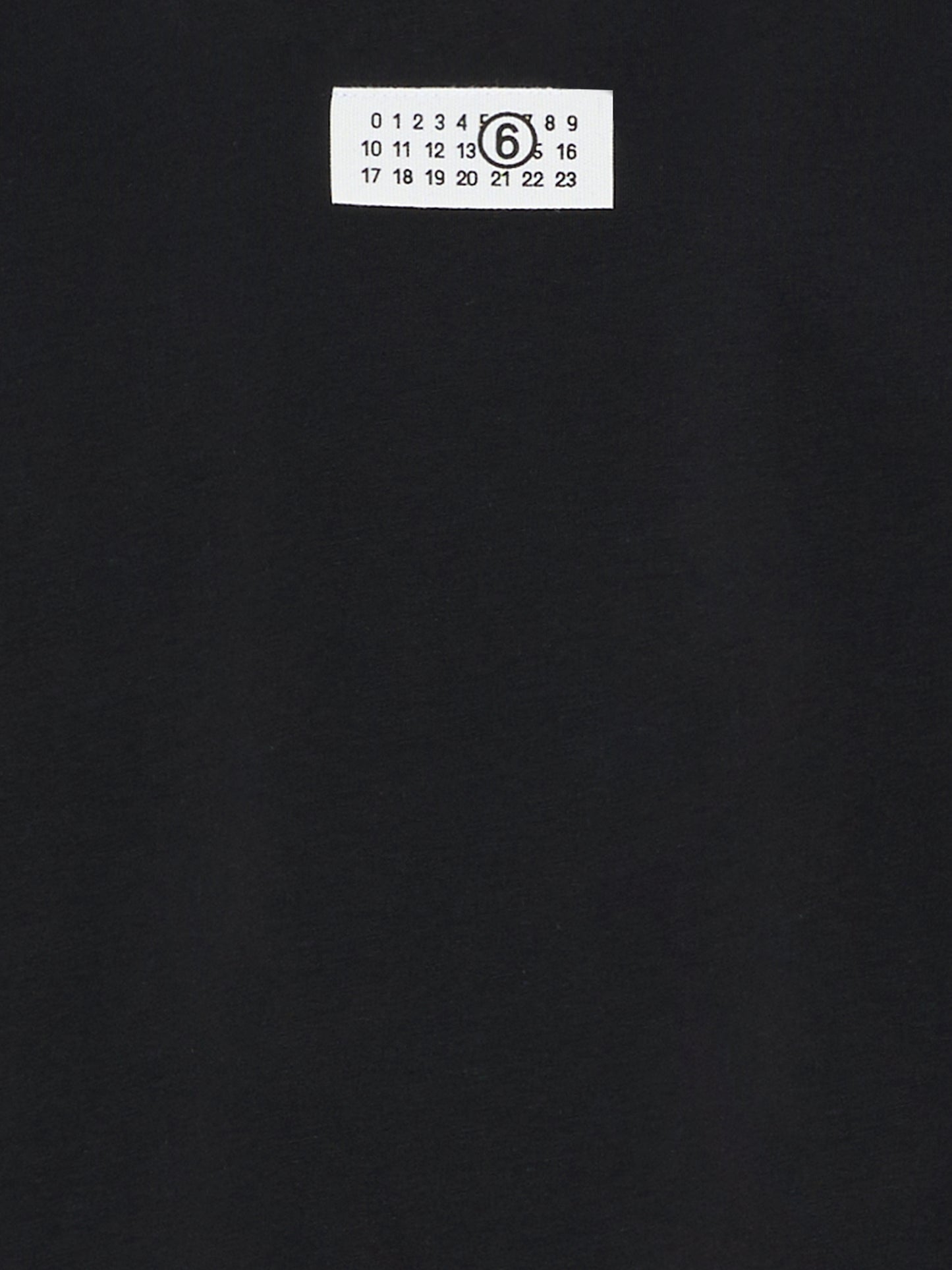 T-shirt nera per bambini con patch,Mm6 Maison Margiela,M61022 MM04I M6900