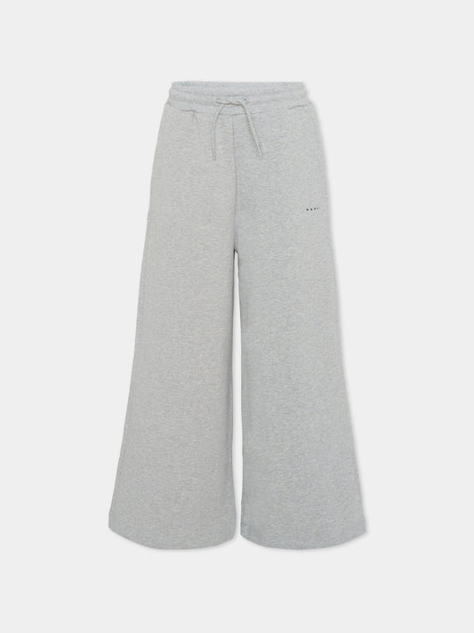 Pantaloni grigi per bambini con logo,Marni Kids,M01432 M00V0 0M903