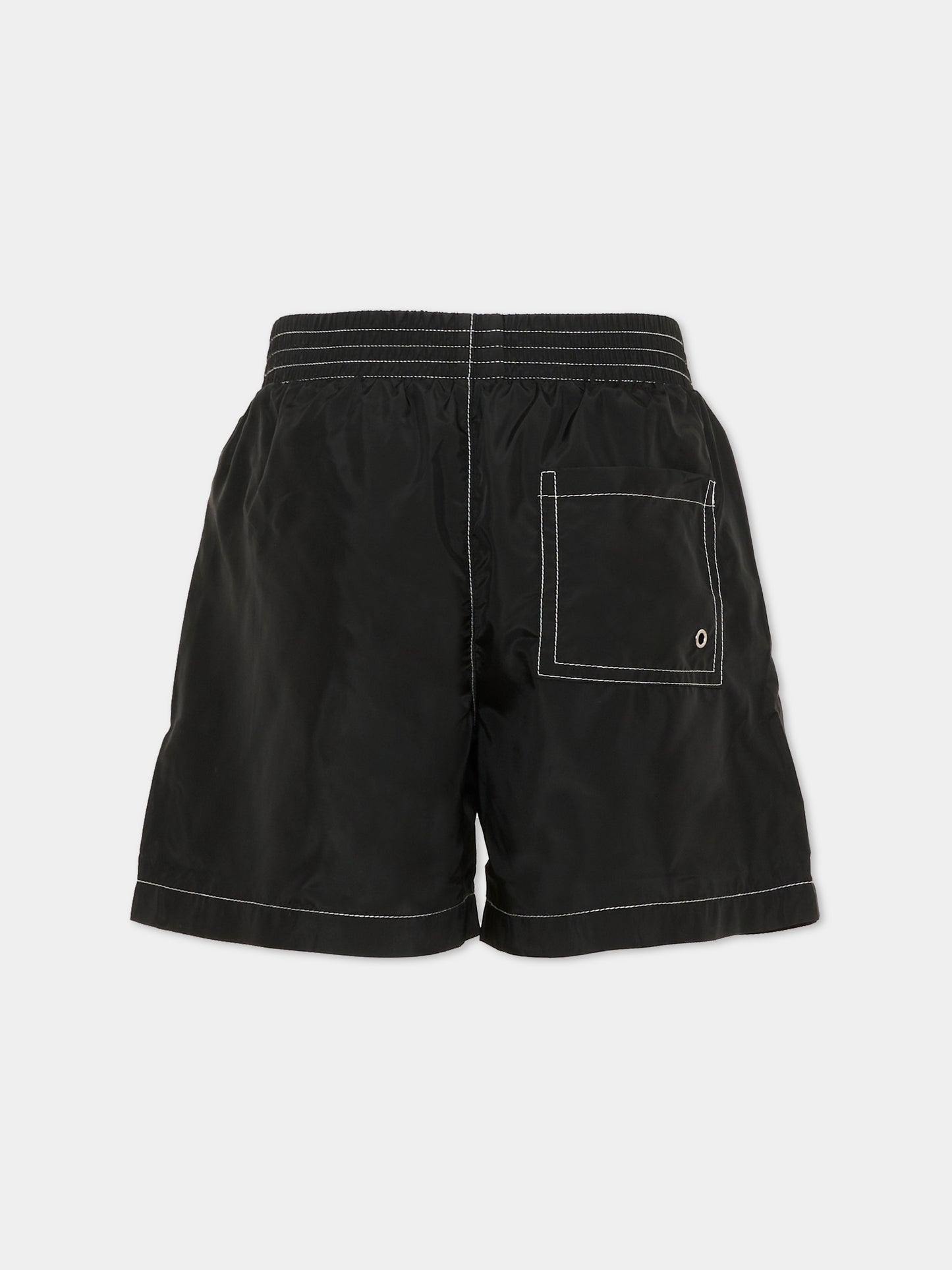 Boxer mare nero per bambino con logo,Marni Kids,M01718 M00SD 0M900