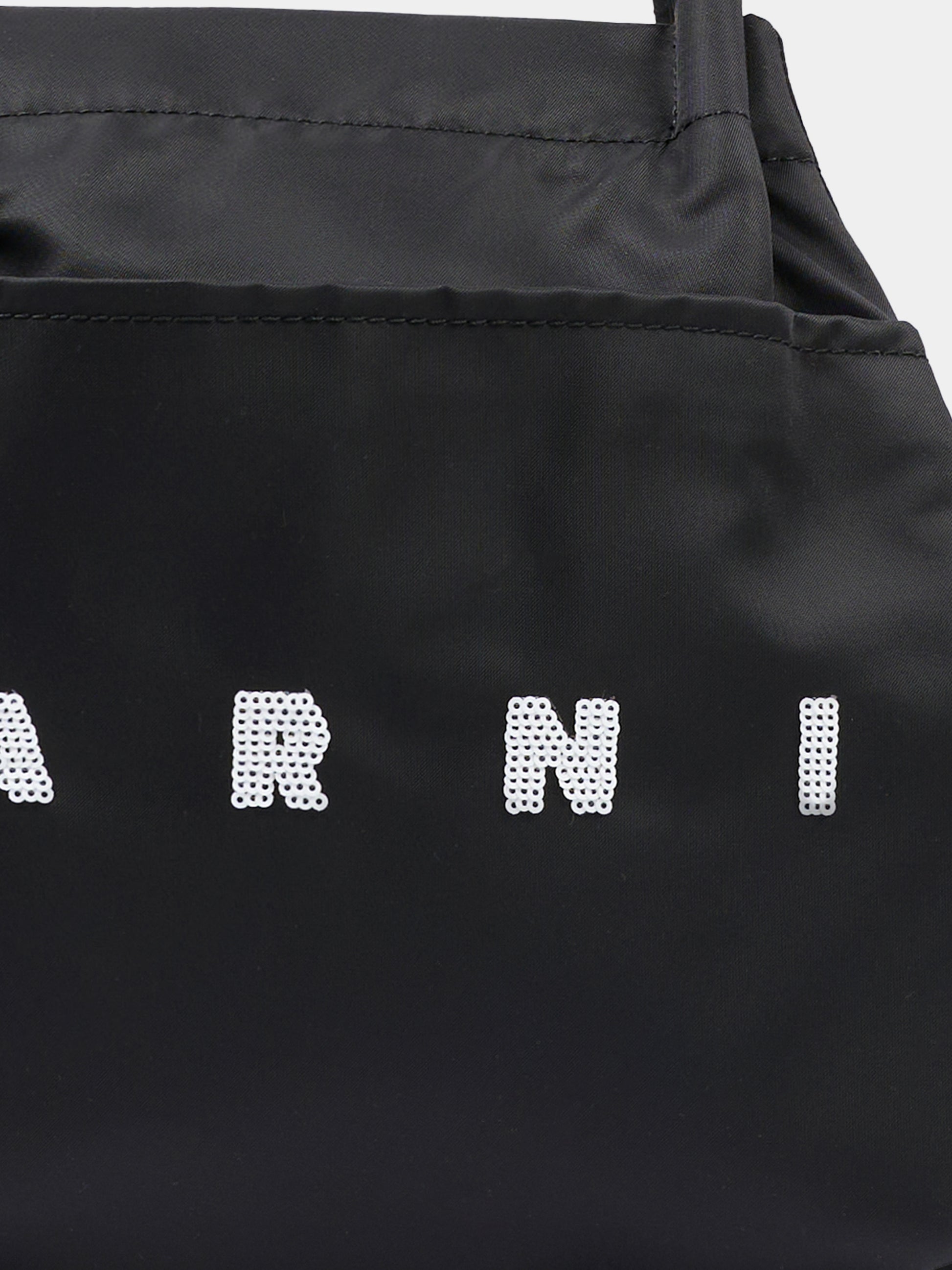 Borsa nera per bambina con logo,Marni Kids,M01829 M00WS 0M900