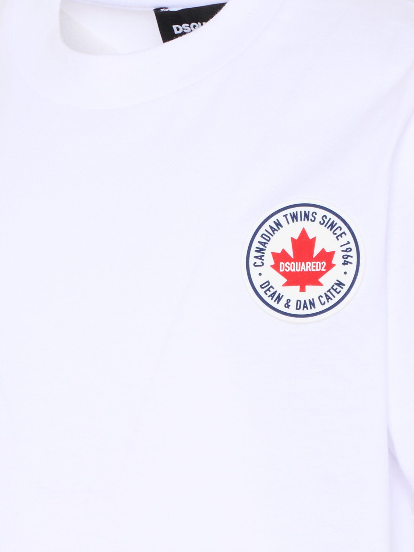 T-shirt bianca per bambino con logo,Dsquared2,DQ3162 D004G DQ100