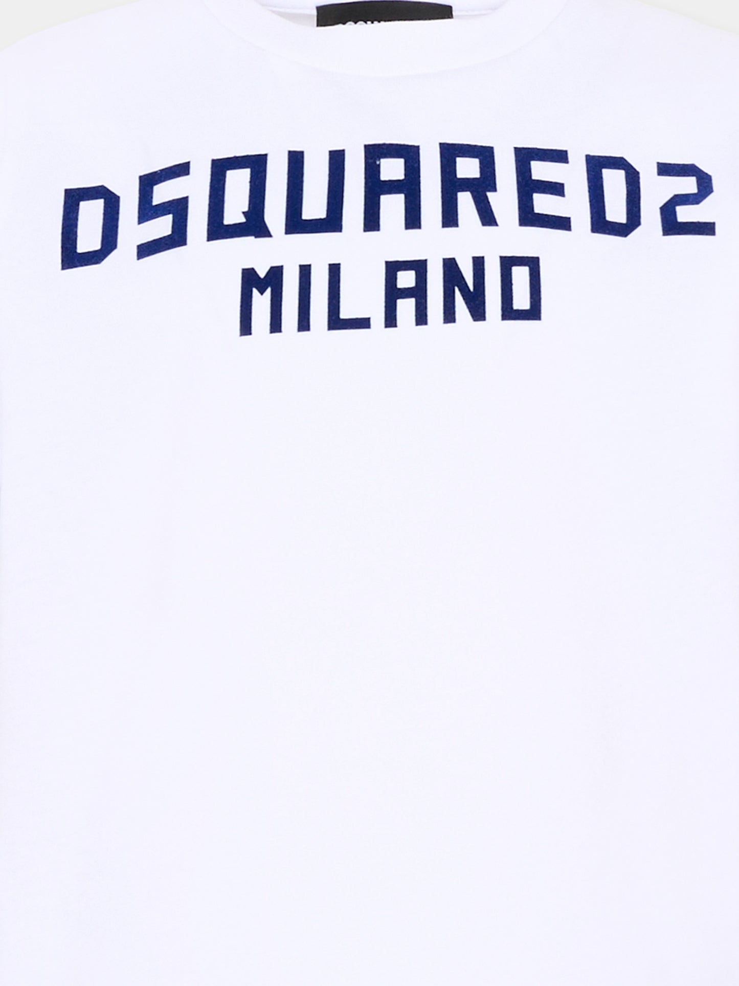 T-shirt bianca per bambino con logo,Dsquared2,DQ3164 D0015 DQ100