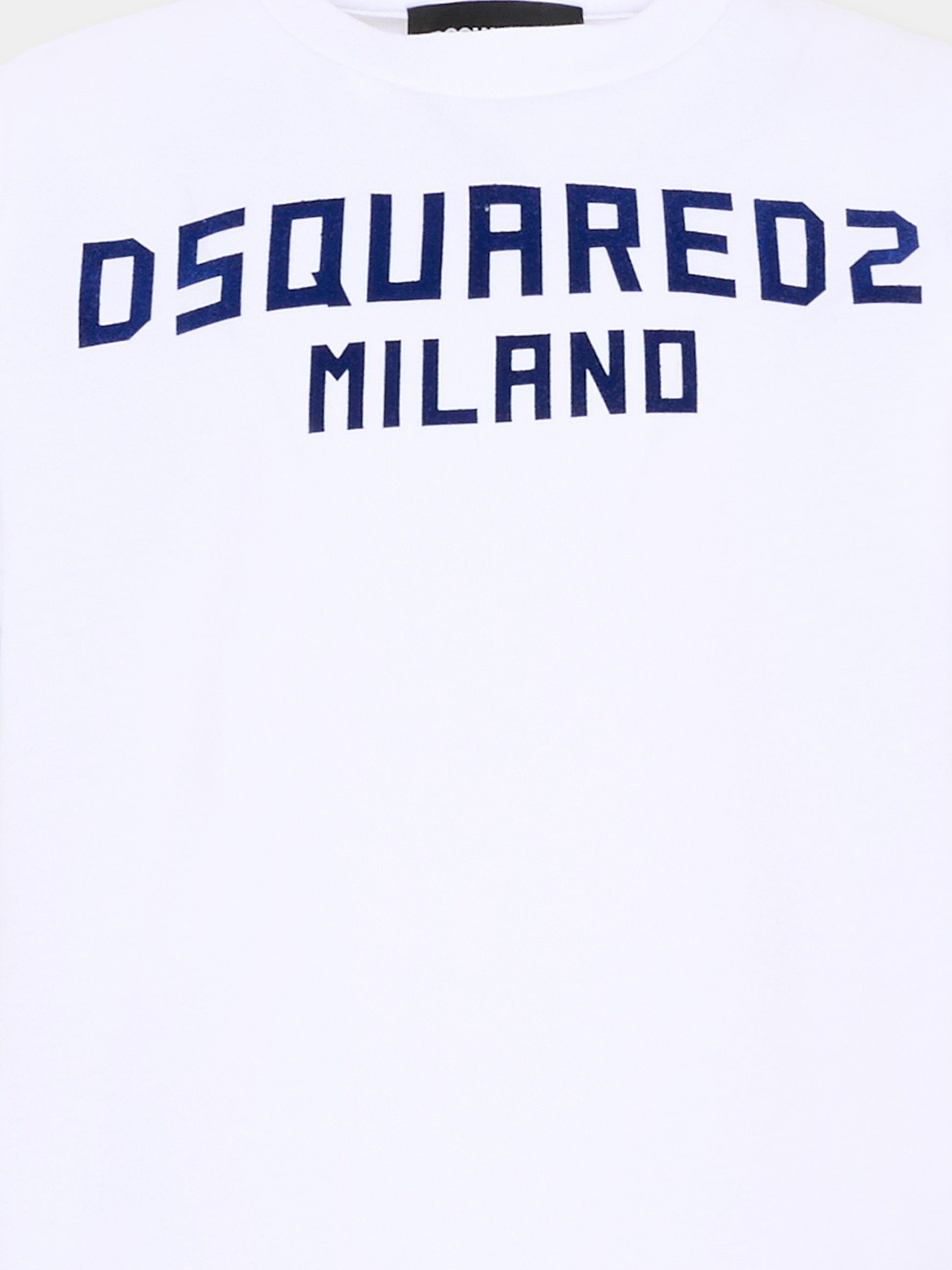 T-shirt bianca per bambino con logo,Dsquared2,DQ3164 D0015 DQ100