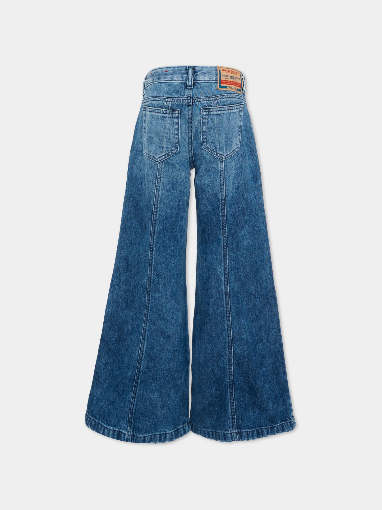 Jeans denim per bambina a zampa,Diesel,J02343 KXBSV K01