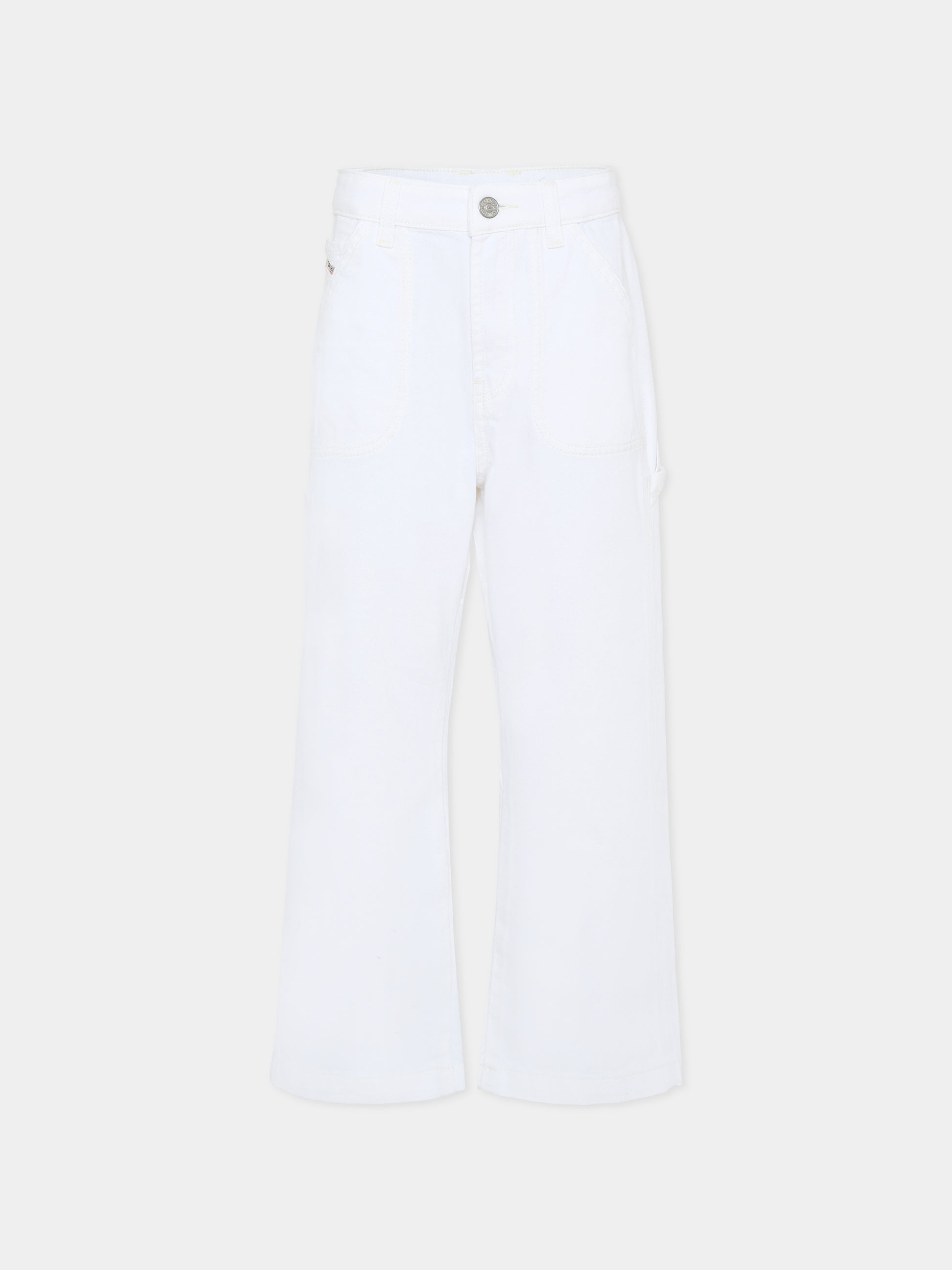 Jeans bianchi per bambino con logo,Diesel,J02361 KXBRZ K141