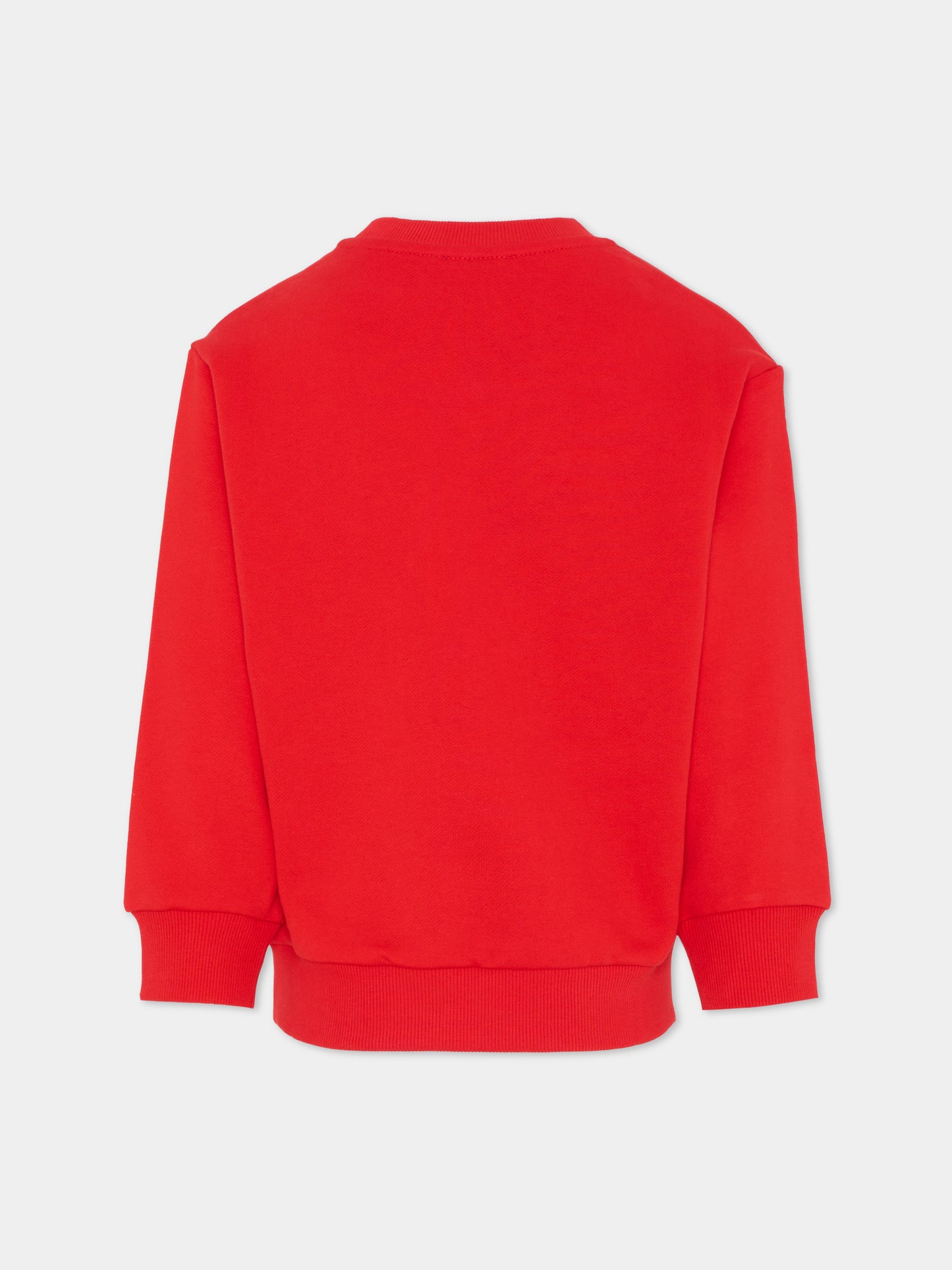 Felpa rossa per bambino con logo,Diesel,J02611 0GEAD K405