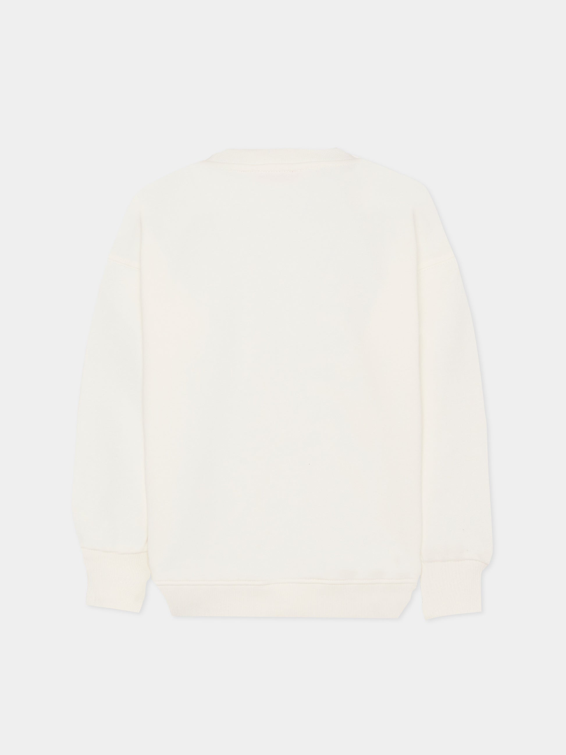 Felpa avorio per bambina con logo,Diesel,J02621 0GEAD K141