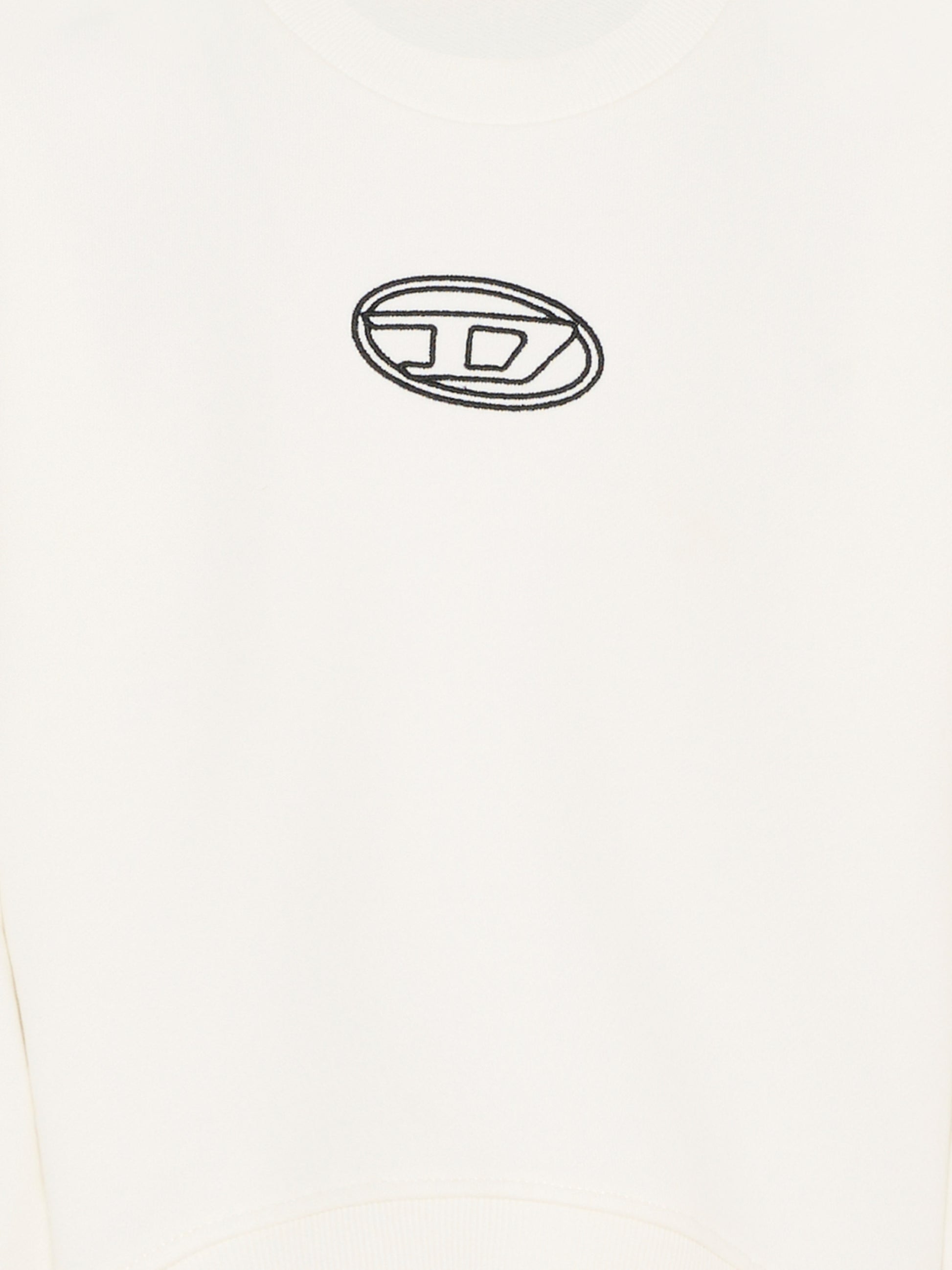 Felpa avorio per bambina con logo,Diesel,J02621 0GEAD K141