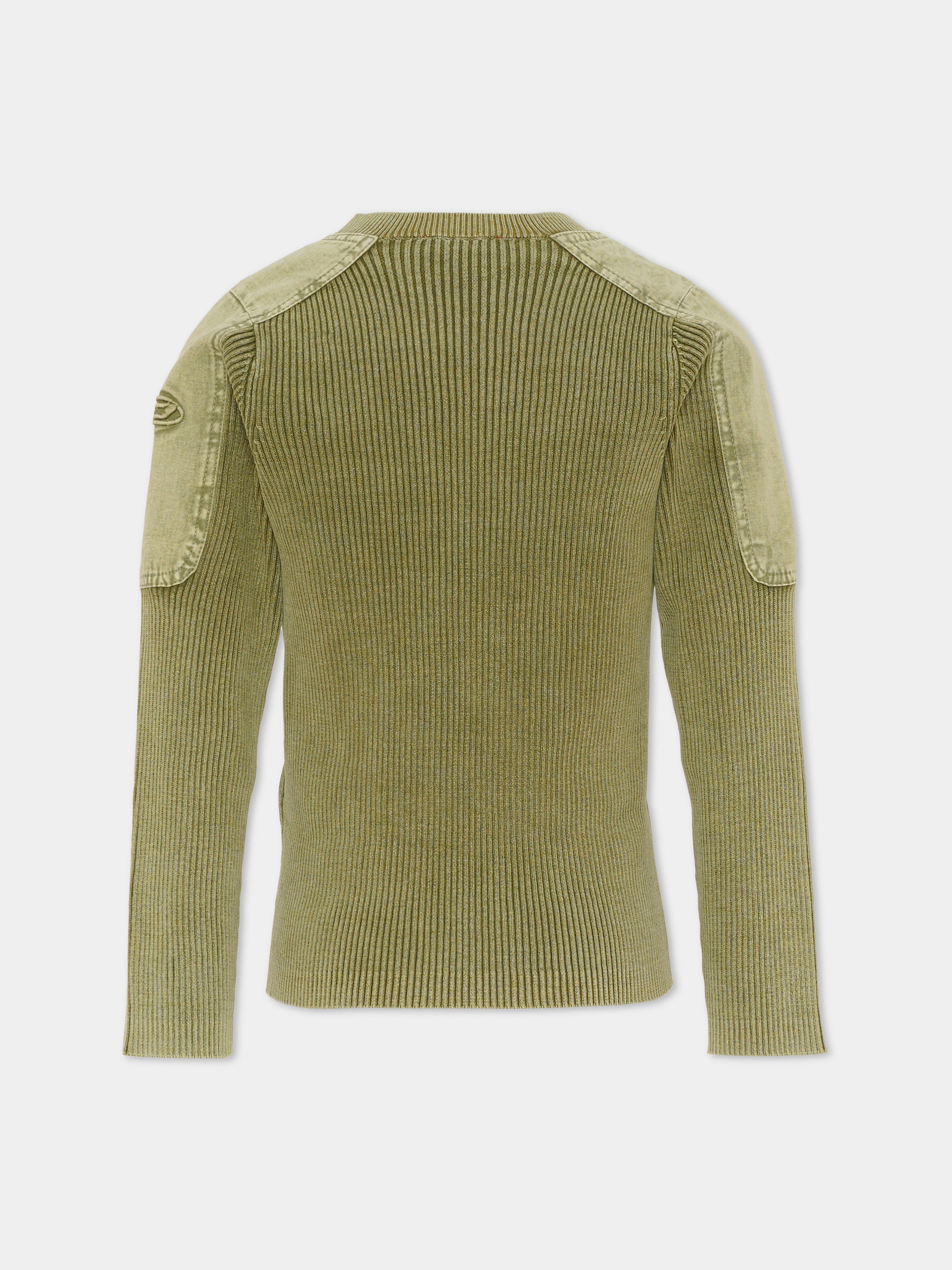 Maglione verde per bambini con logo,Diesel,J02651 KYA0D K511