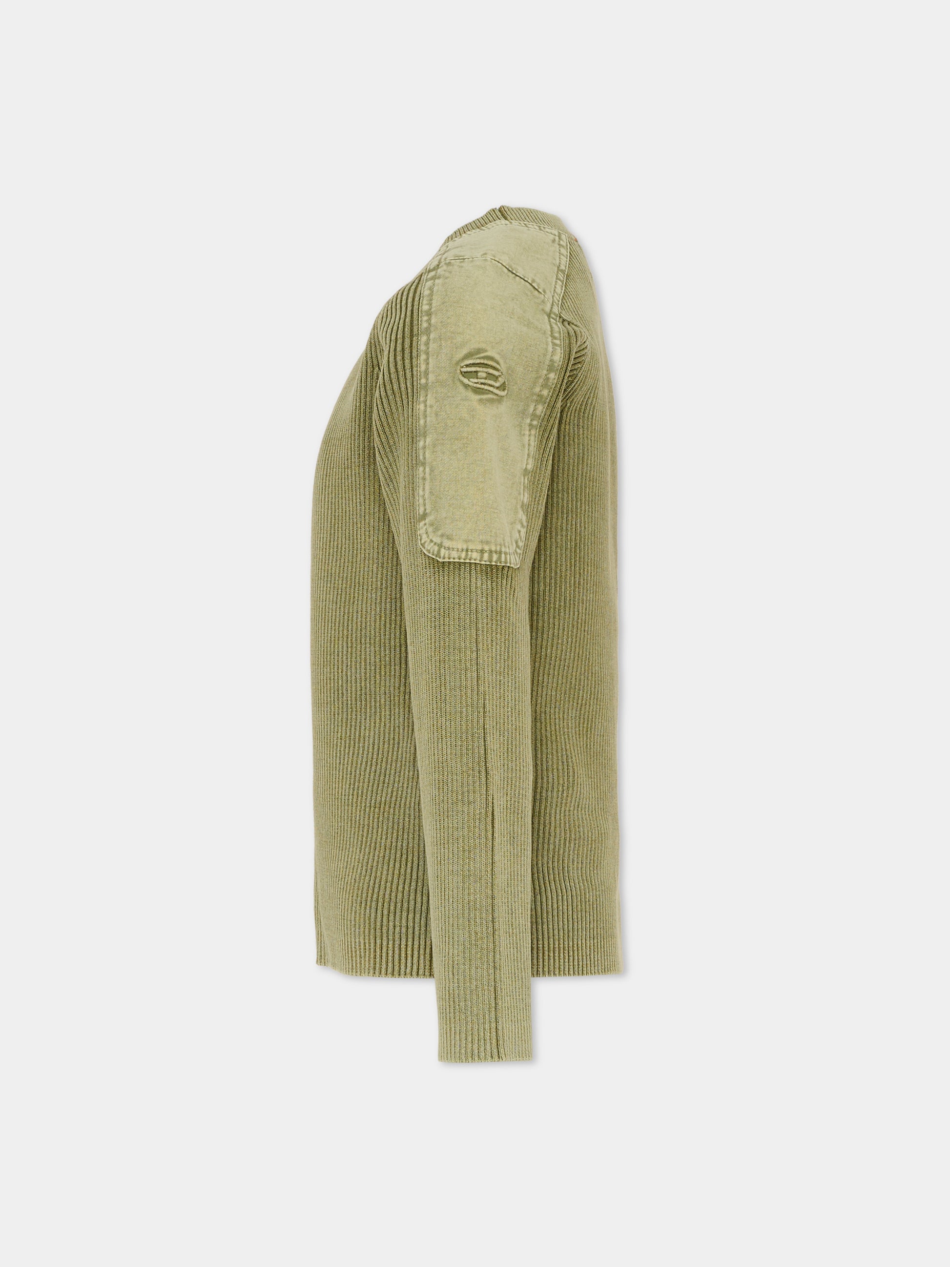 Maglione verde per bambini con logo,Diesel,J02651 KYA0D K511