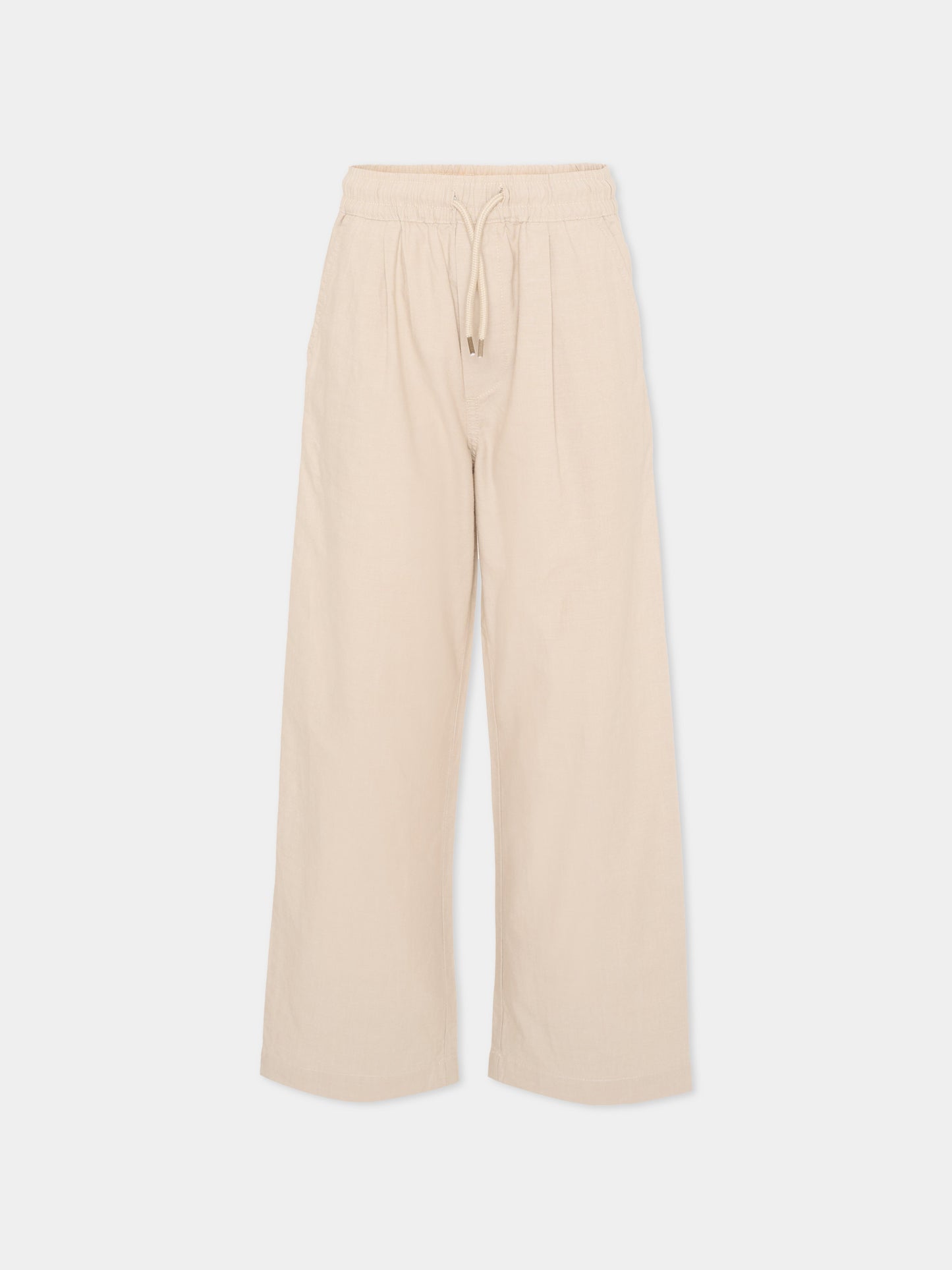 Pantaloni casual beige per bambino con logo,Diesel,J02659 KXBSN K141