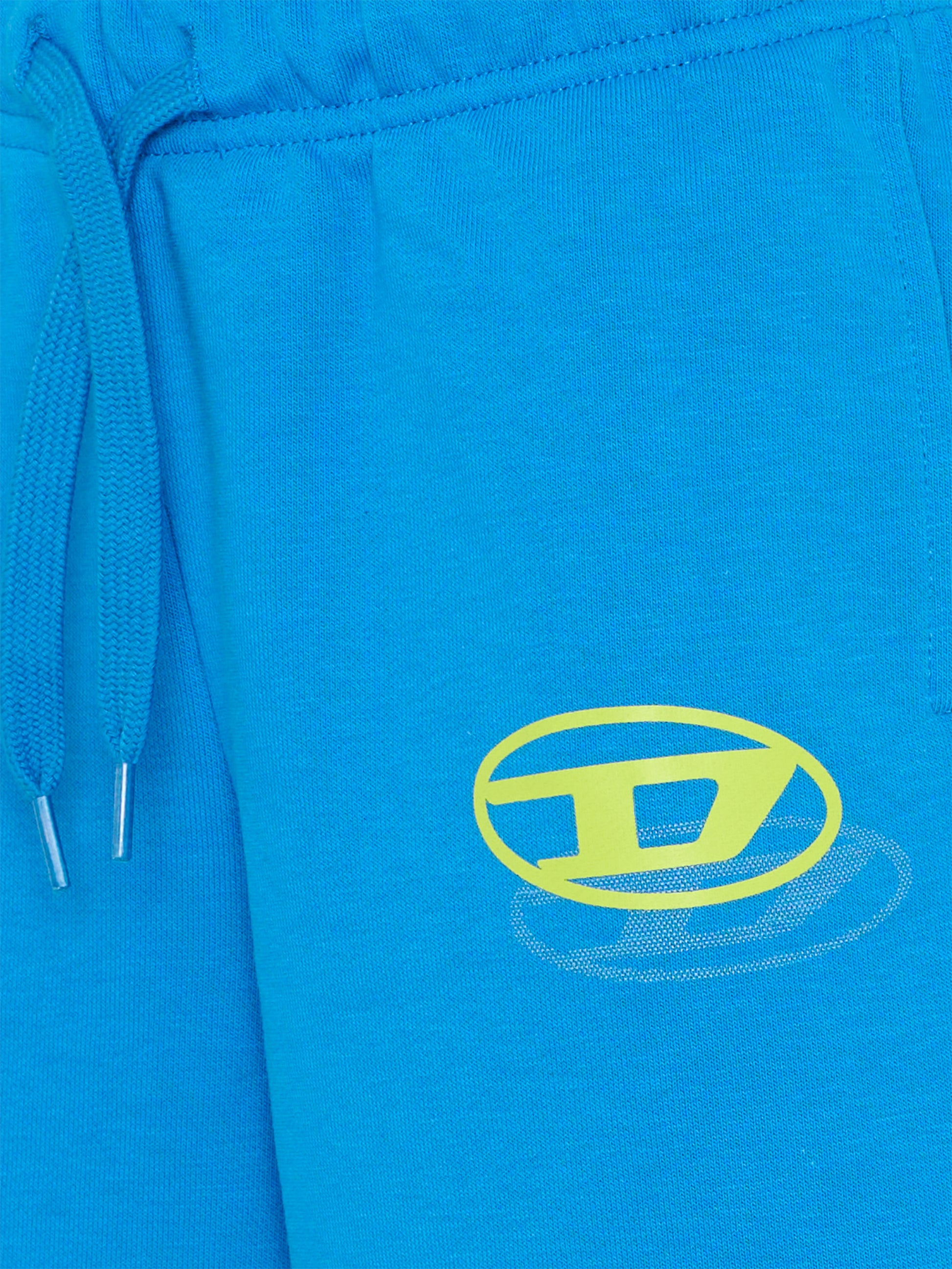 Shorts azzurri per bambino con logo,Diesel,J02683 KYAZ3 K804