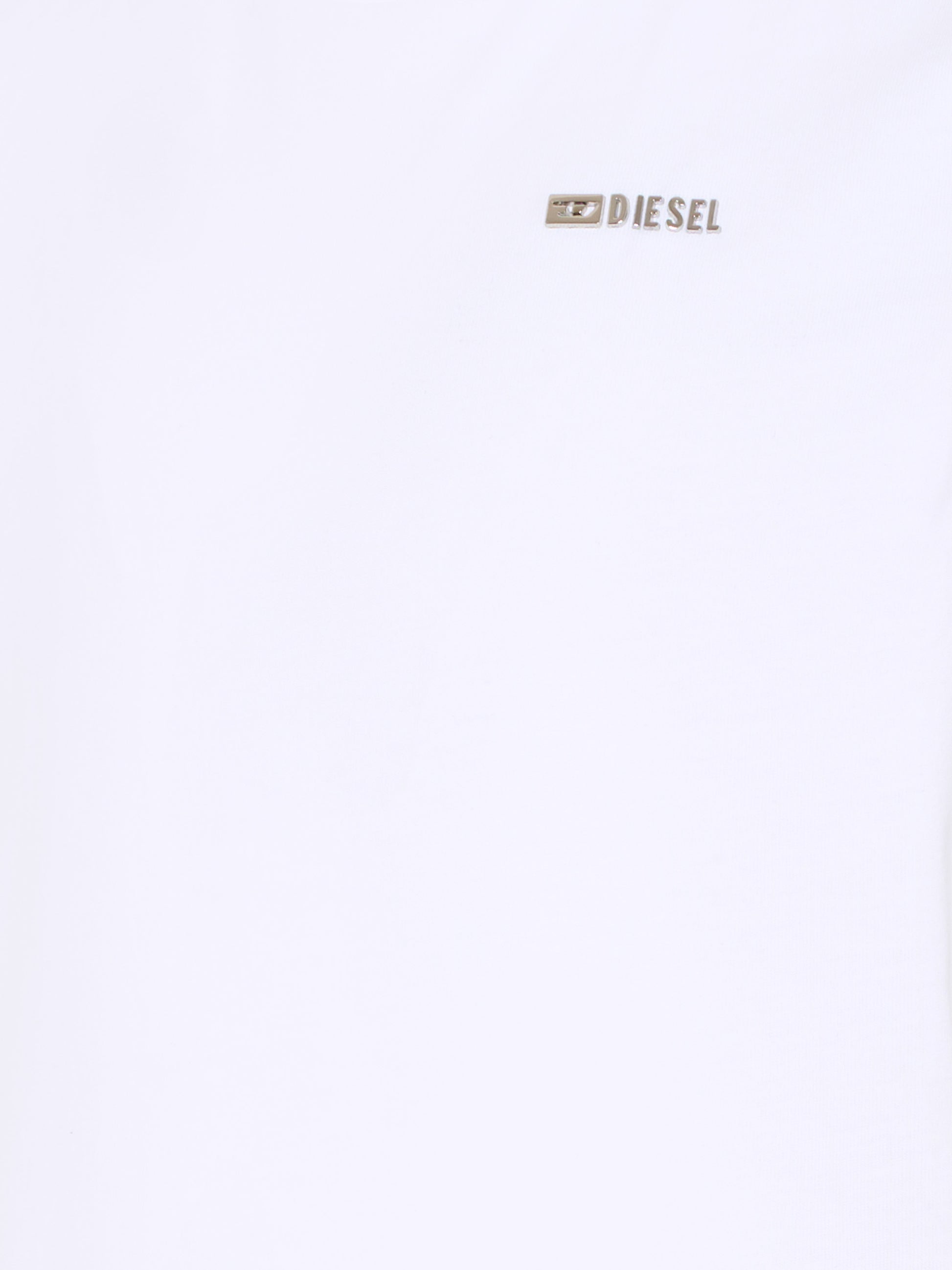 T-shirt bianca per bambini con logo,Diesel,J02771 0CATM K100