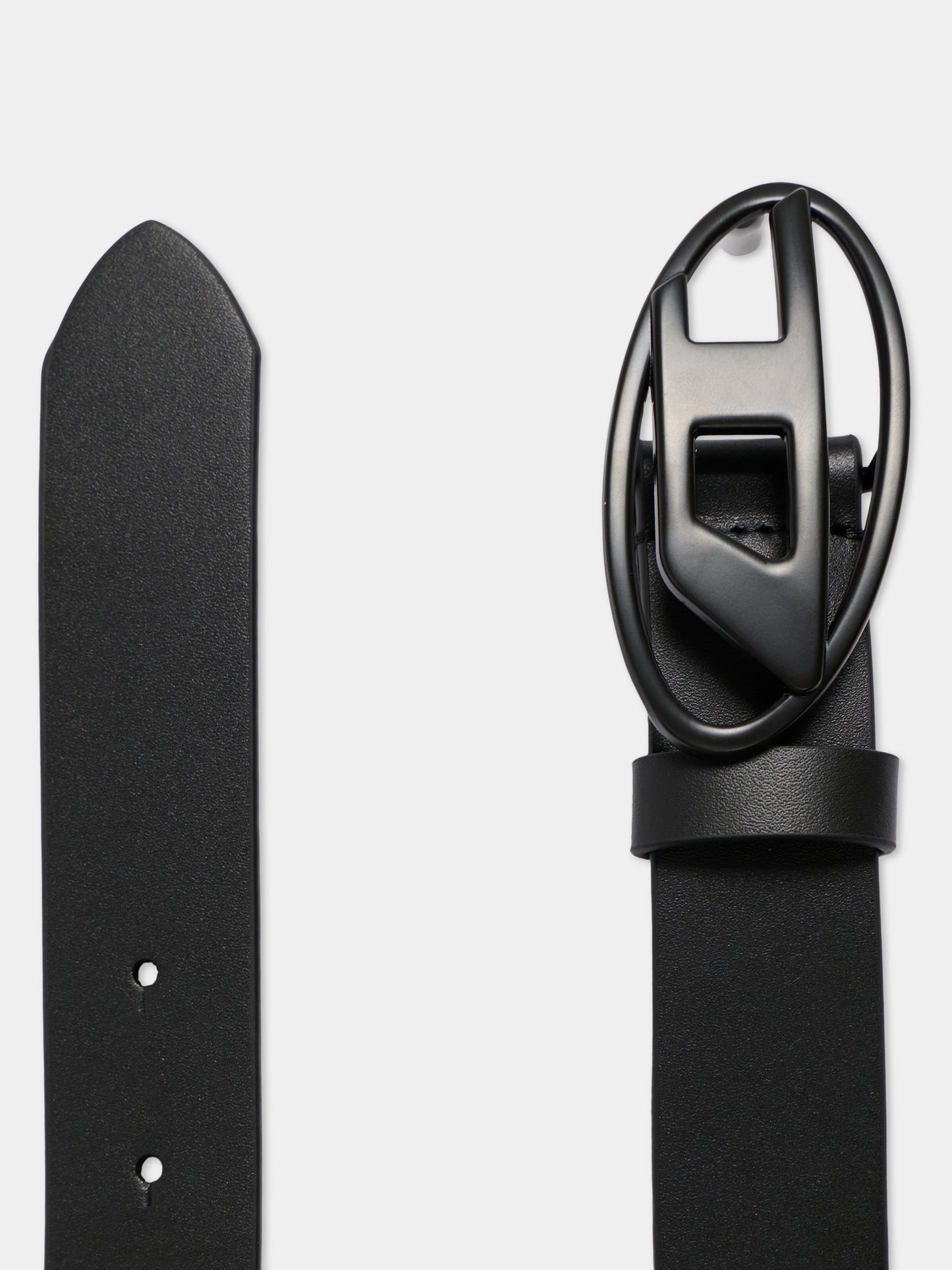 Cintura nera per bambini con logo,Diesel,J02595 KXBLR K900