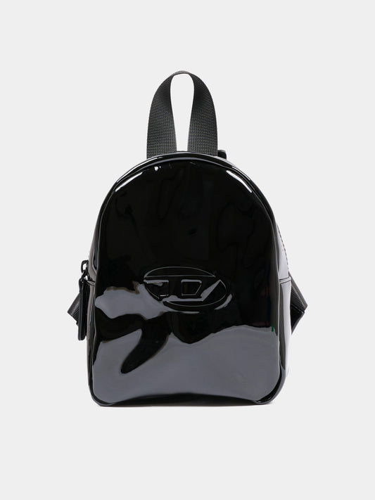 Zaino nero per bambina con logo,Diesel,J02751 KXBQ6 K900