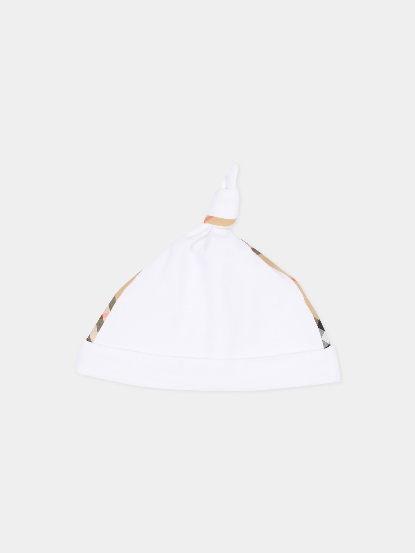 Set tutina bianco per neonati check vintage
