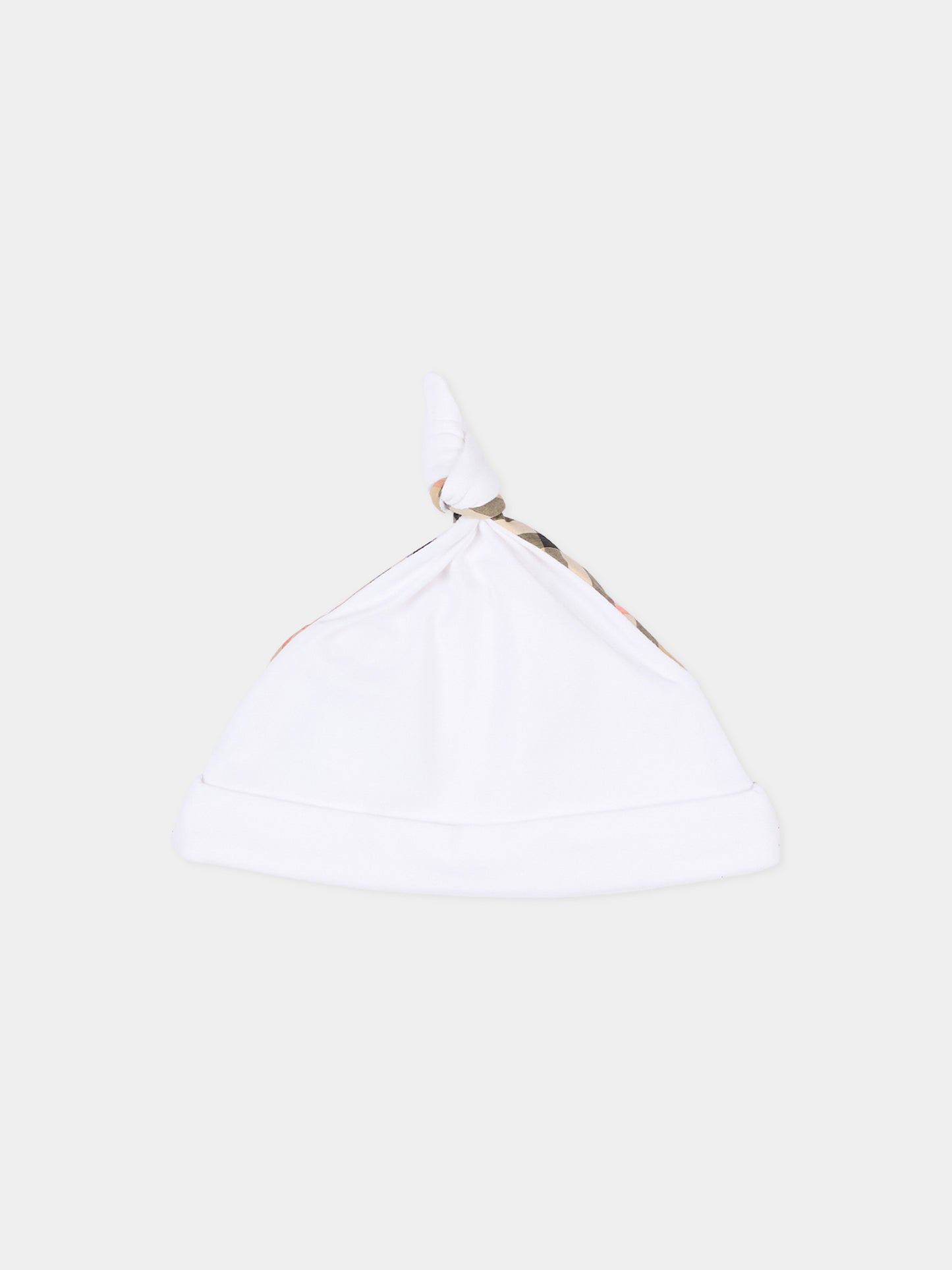 Set tutina bianco per neonati check vintage