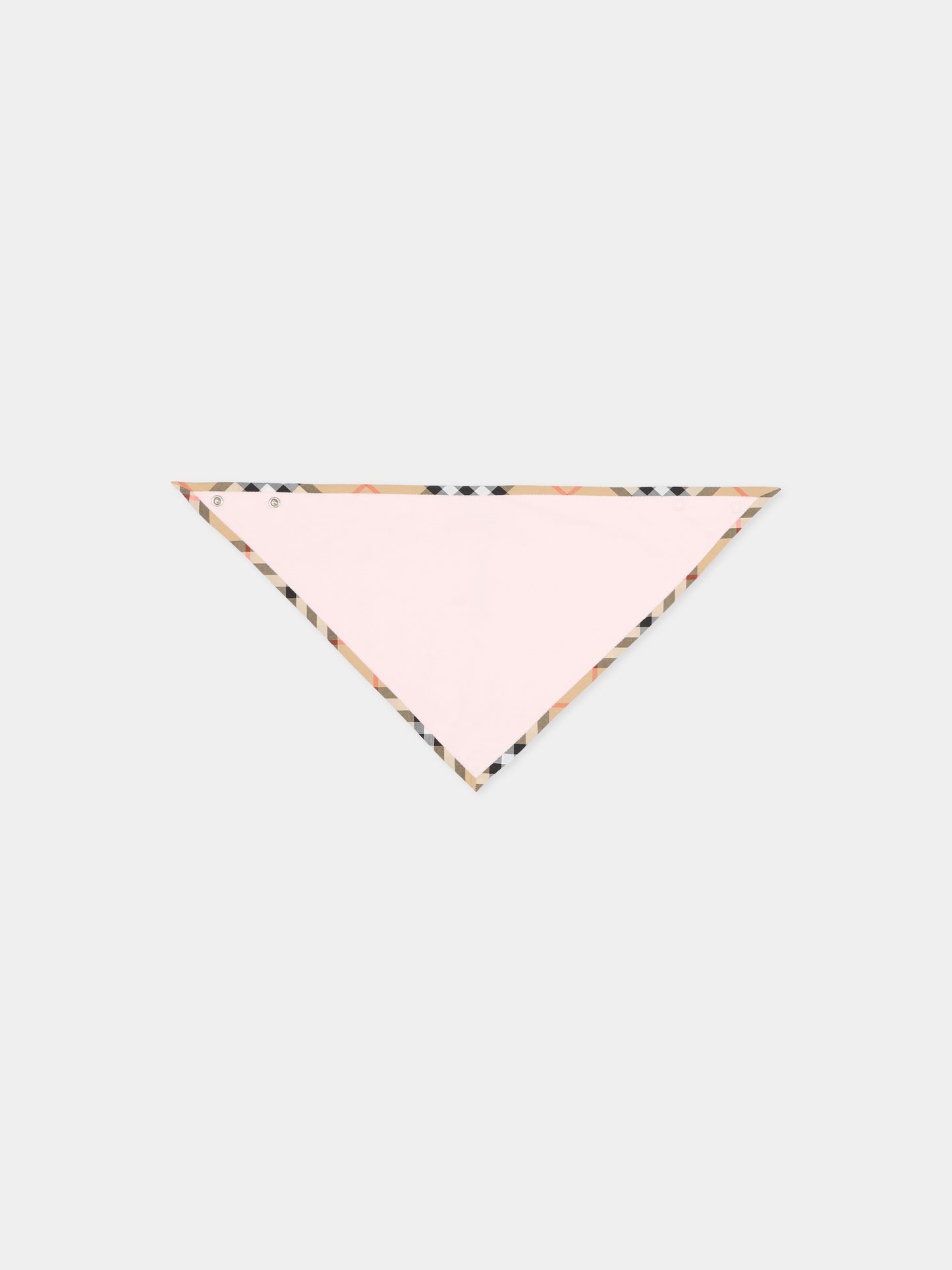 Set tutina rosa per neonata con check vintage