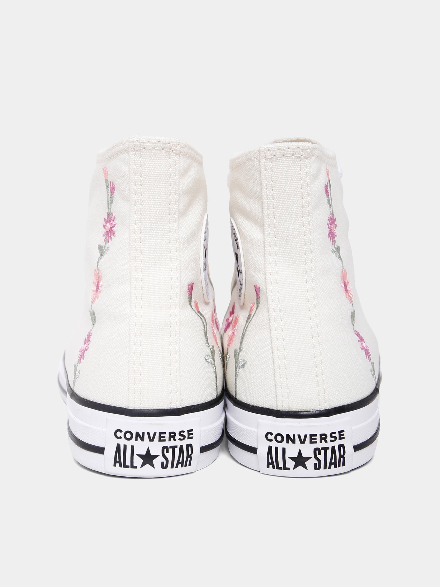 Sneakers Chuck Taylor All Star avorio per bambina con fiori ricamati,Converse,A11774C