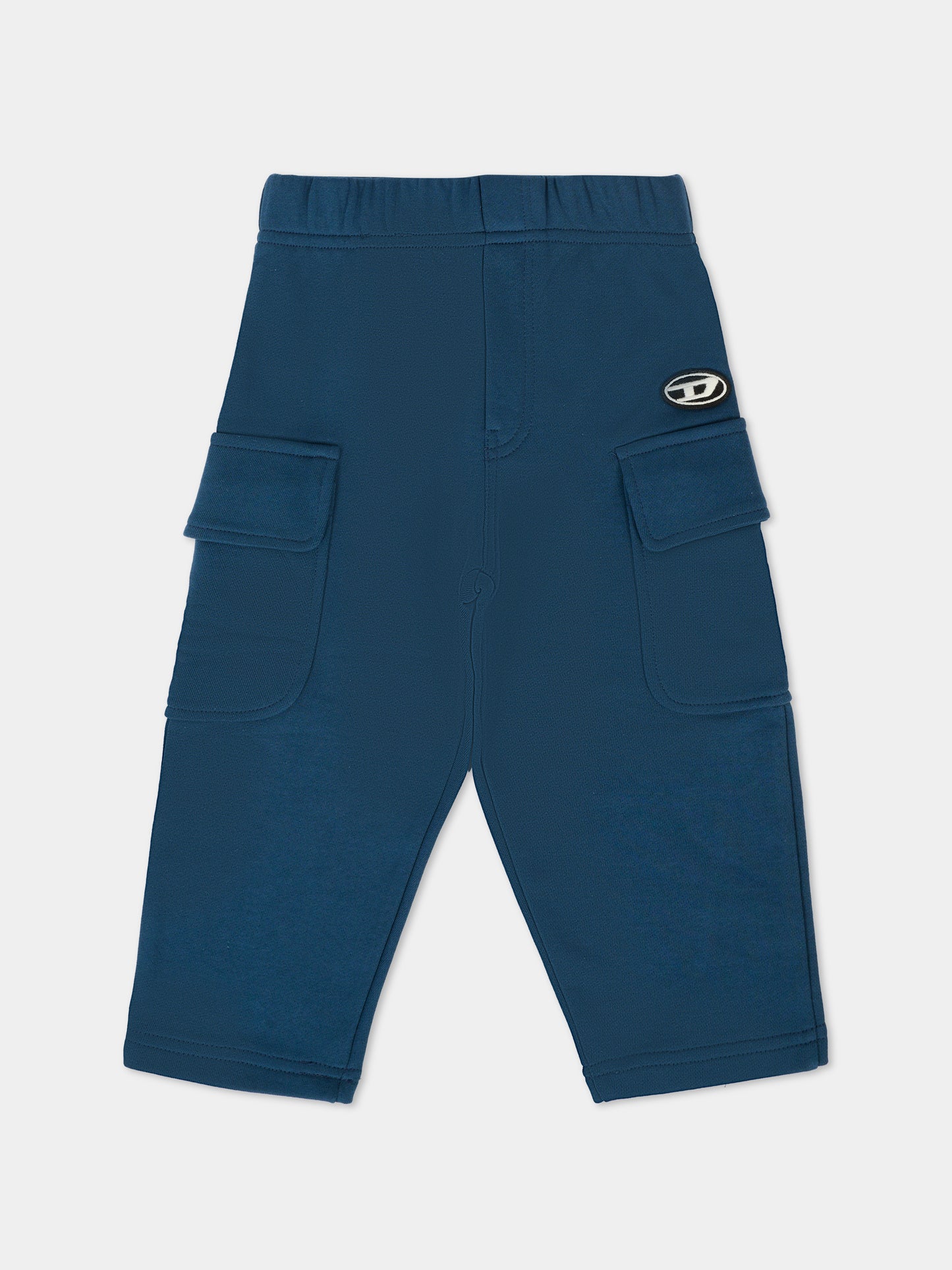 Pantaloni blu per neonato con logo,Diesel,K00687-KYAVF-K851