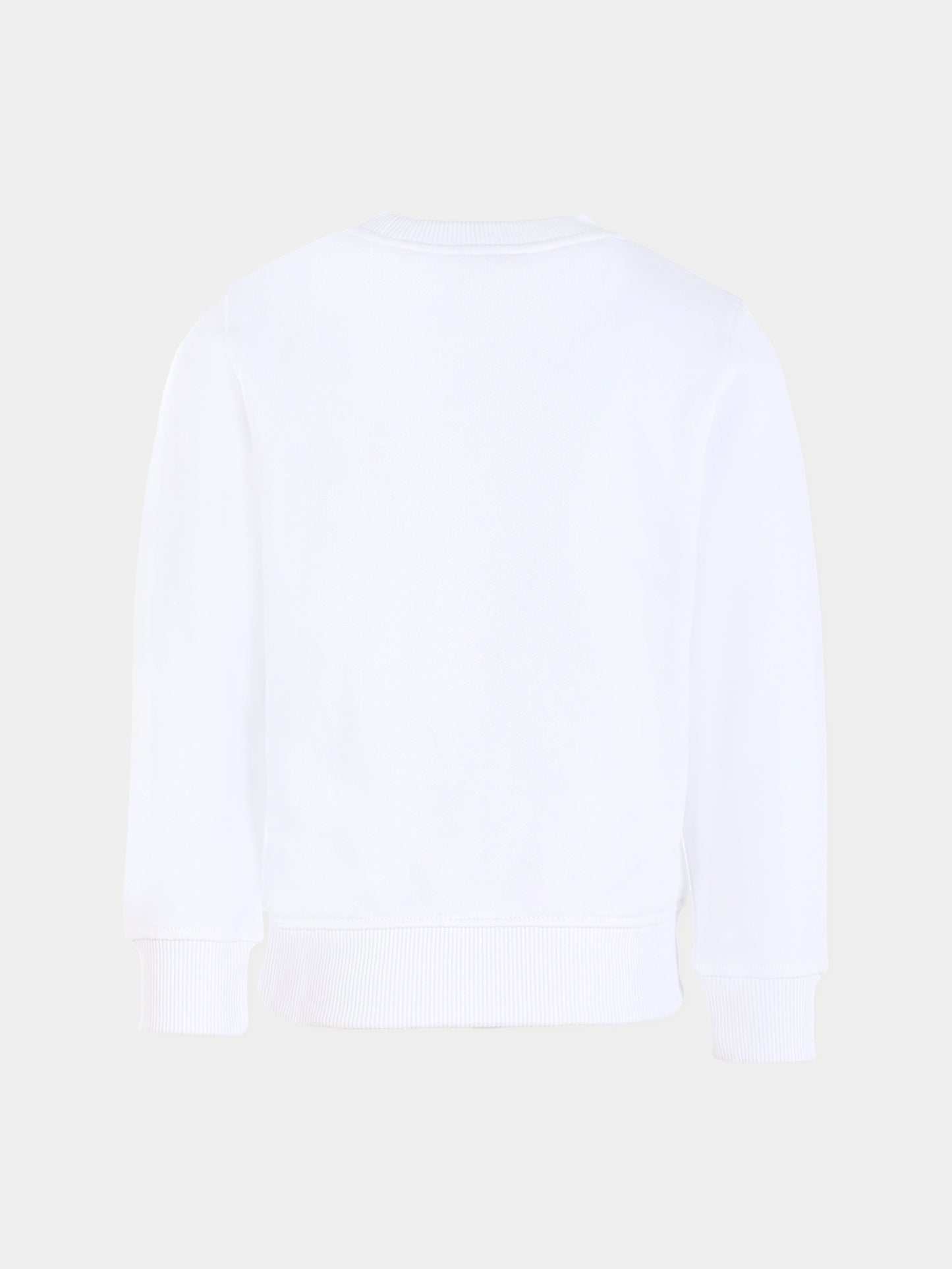 Felpa bianca per bambini con tre Teddy Bears,Moschino Kids,HMF08V LCA19 10101