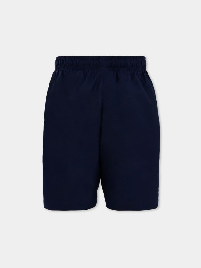 Shorts blu per bambino con coccodrillo