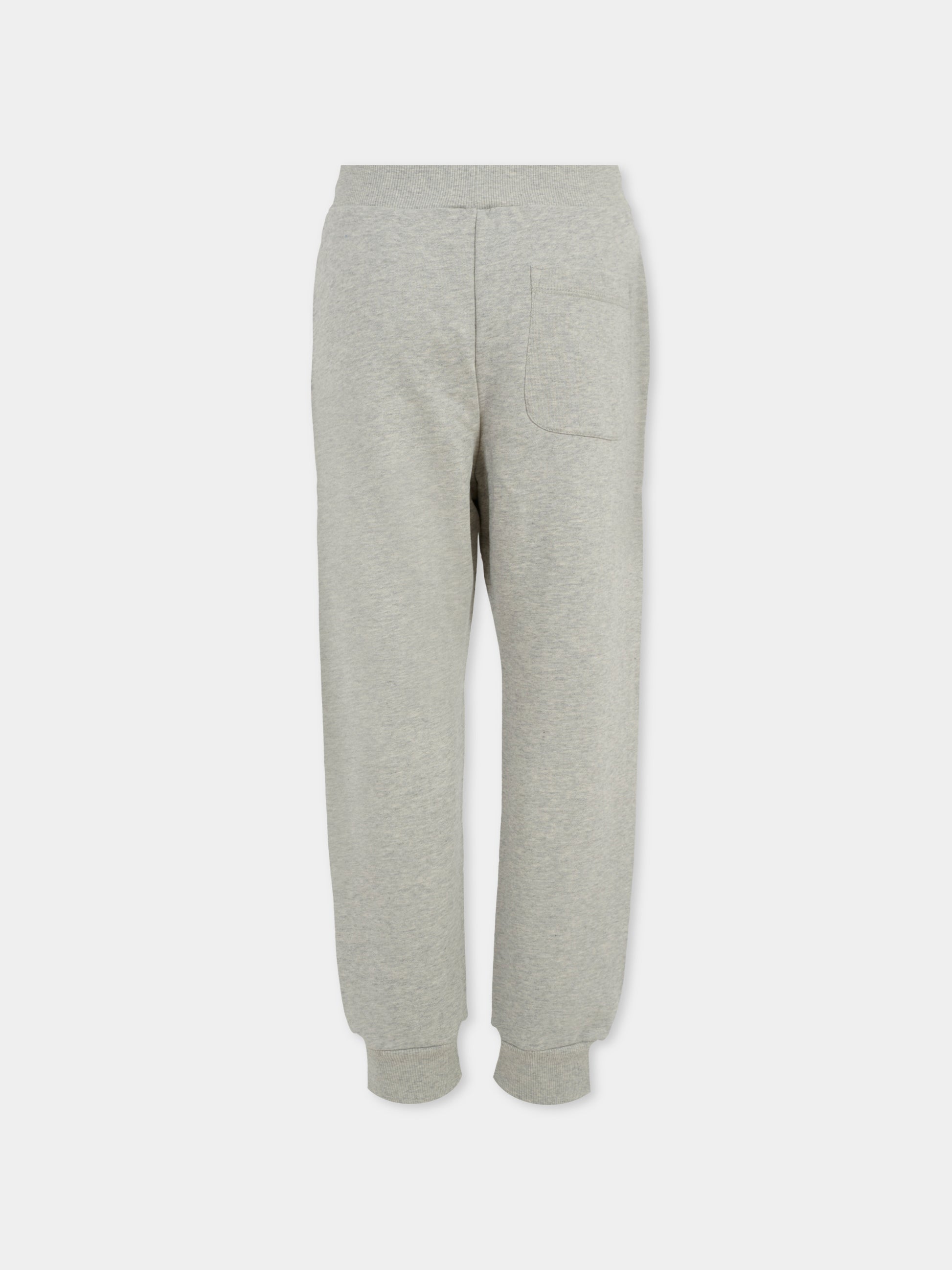 Pantaloni grigi per bambina con logo,Kenzo Kids,K61102 A20