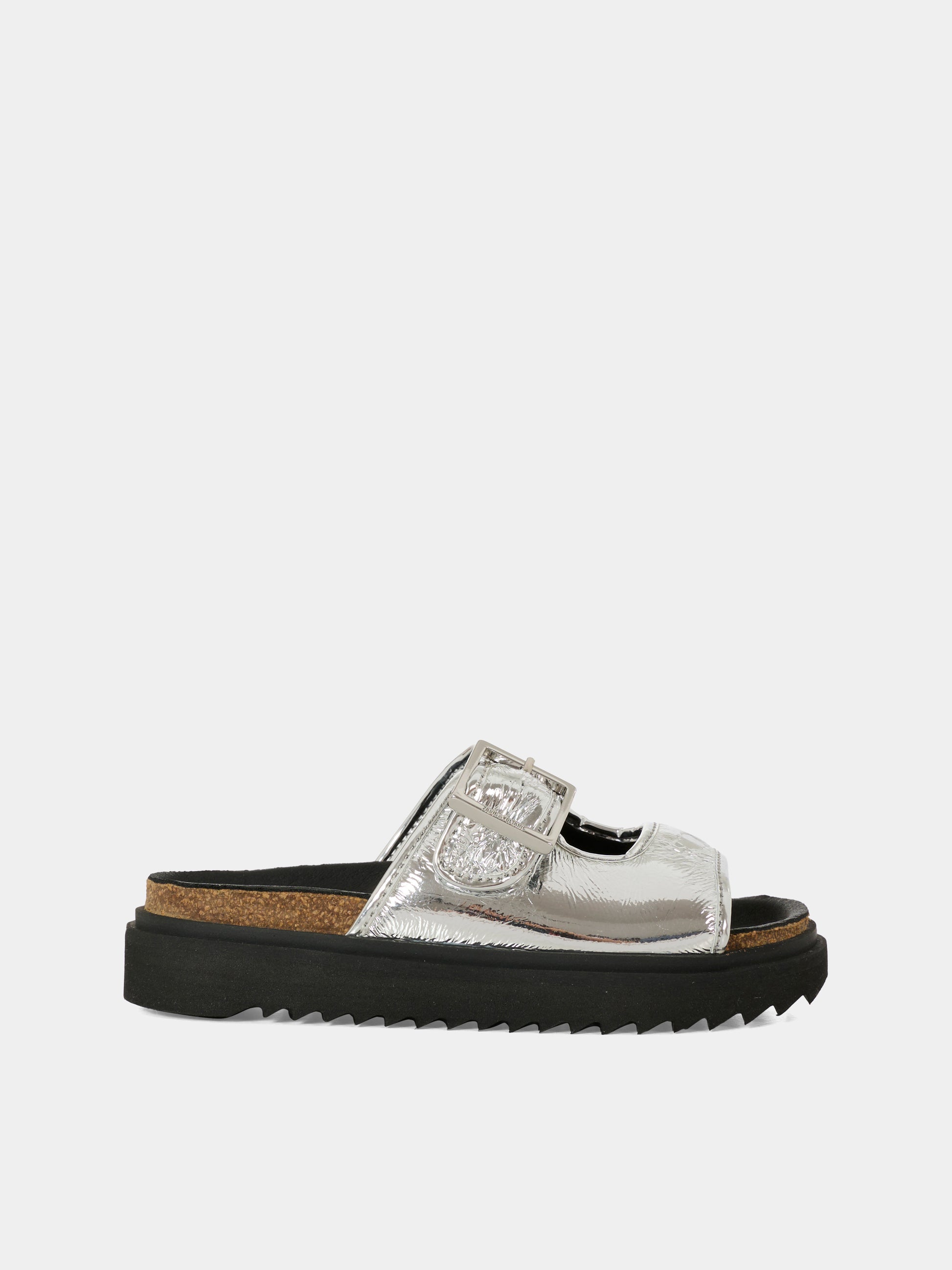 Ciabatte argento per bambina,Zadig & Voltaire Kids,X60281 016