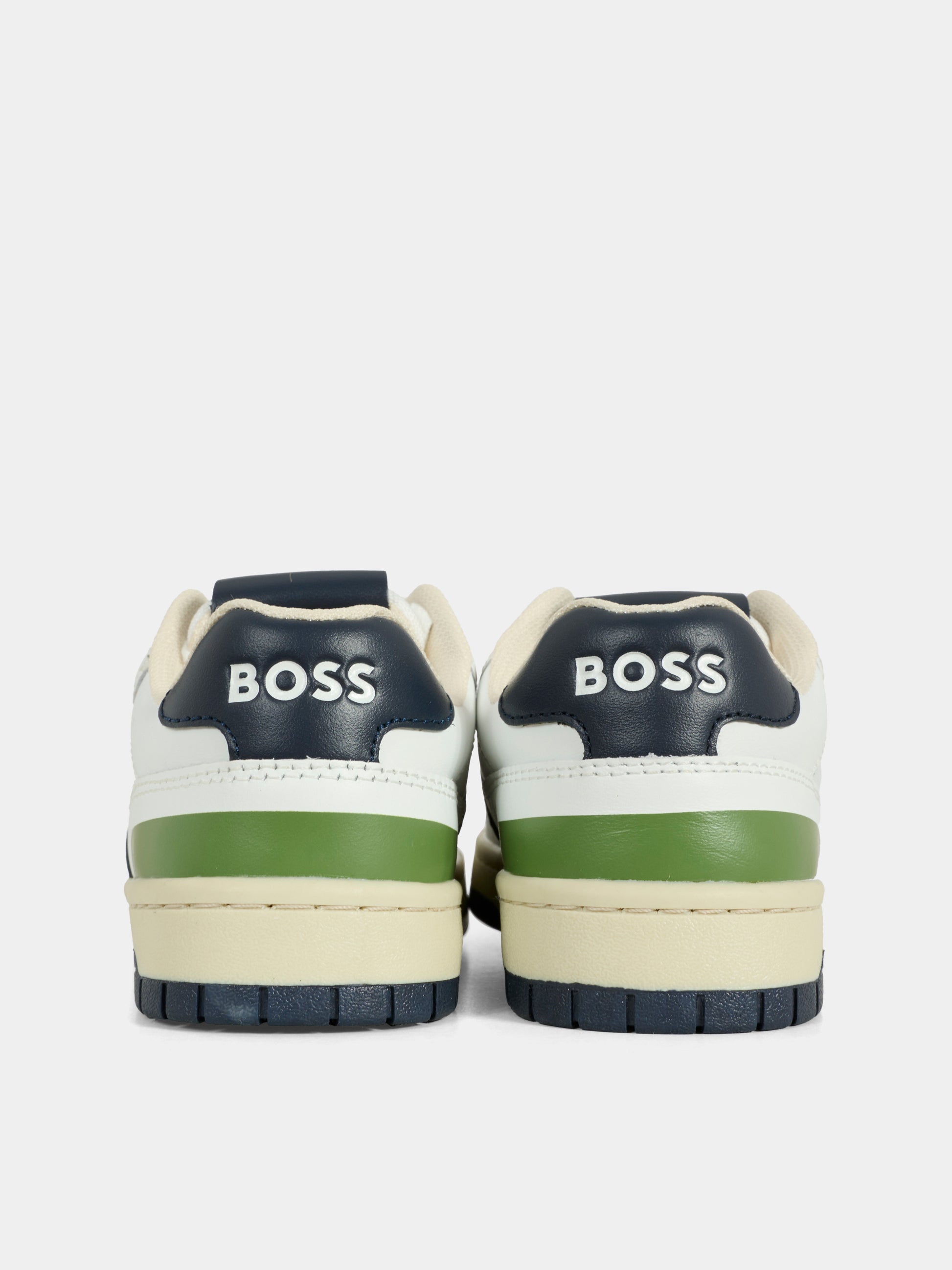 Sneakers bianche per bambino con logo,Boss,J51659 10P