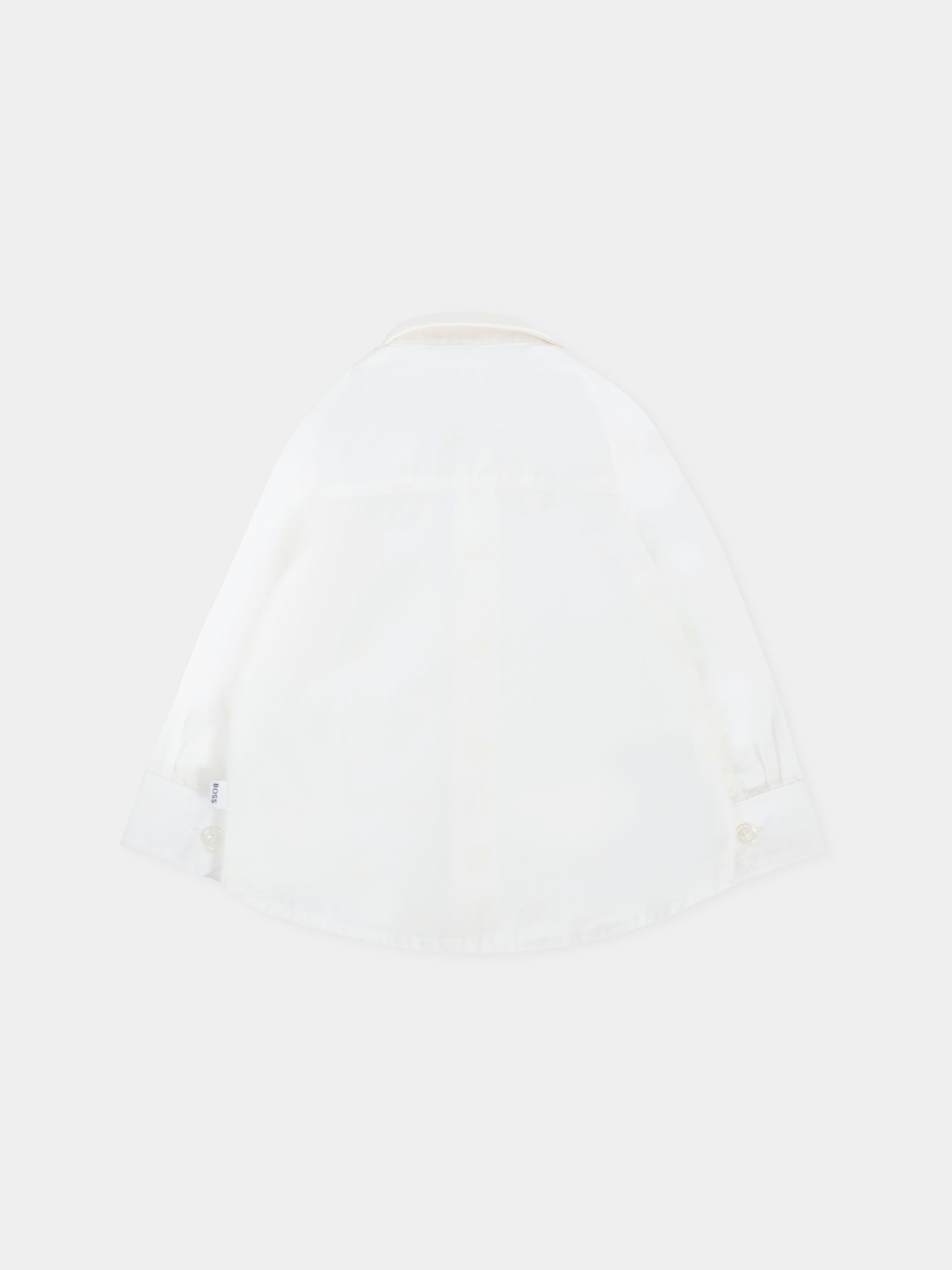 Camicia bianca per neonato con logo,Boss,J52097 10P