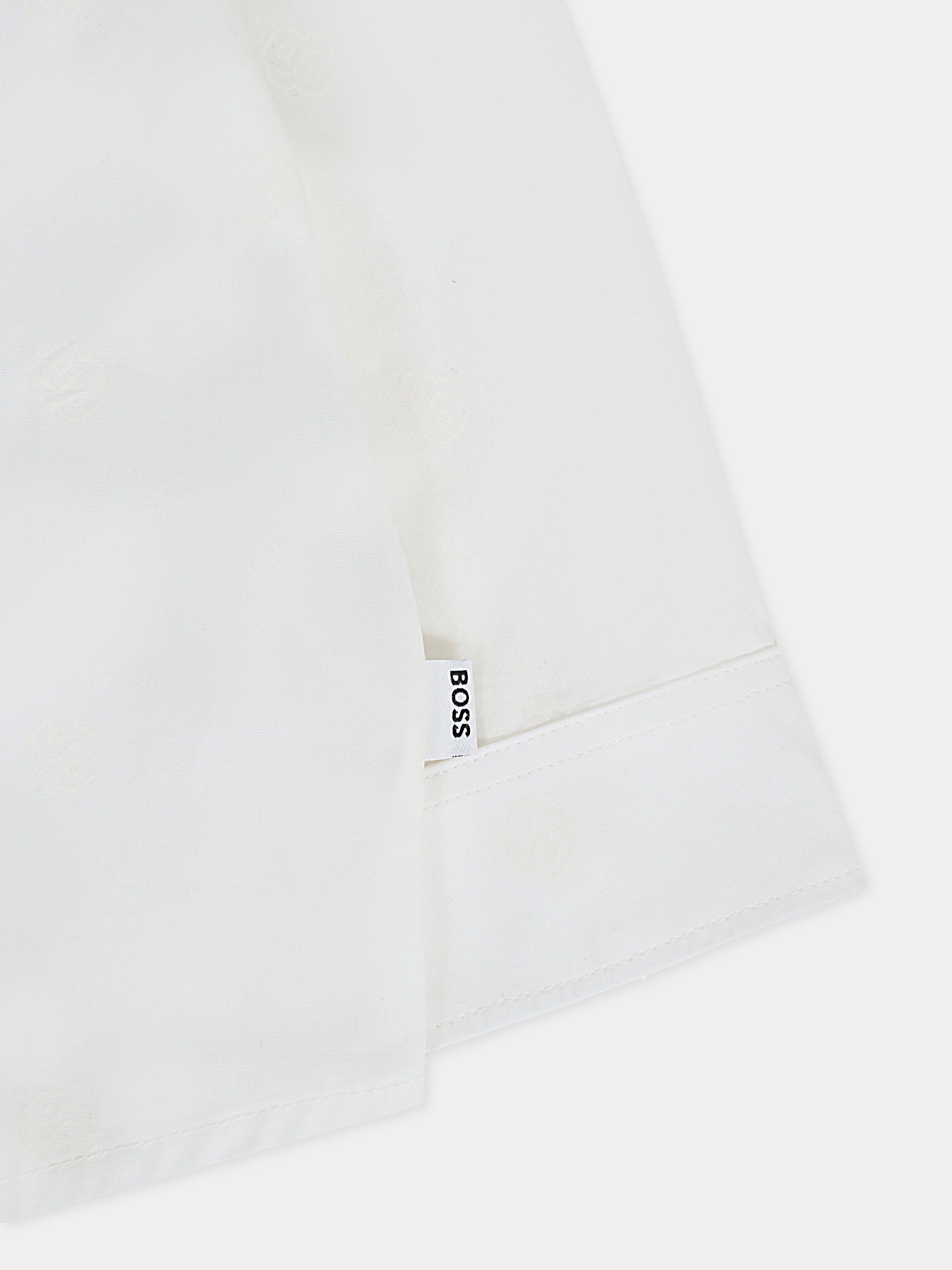 Camicia bianca per neonato con logo,Boss,J52097 10P