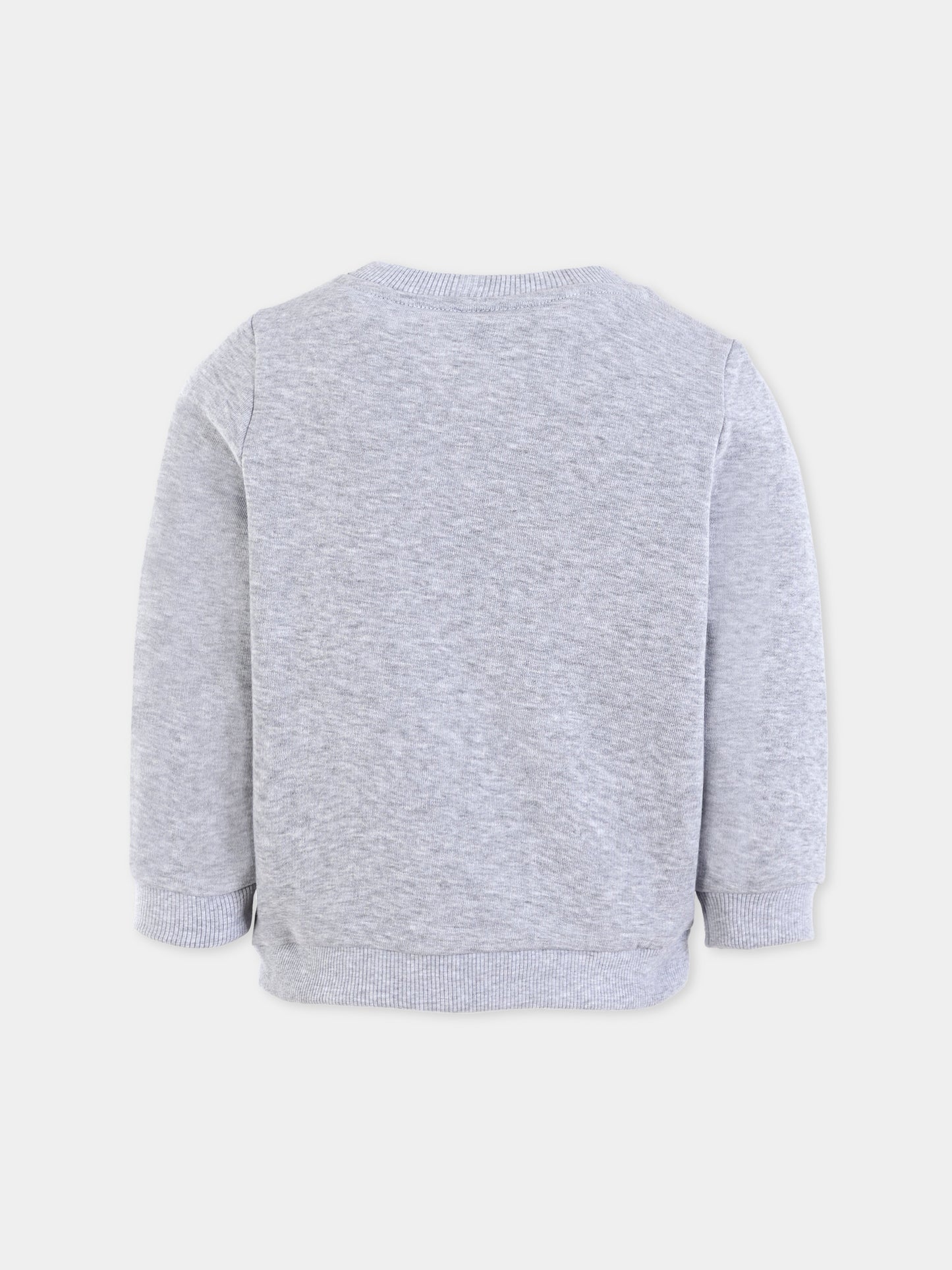 Felpa grigia per bambini con coccodrillo,Lacoste,SJ5284 CCA