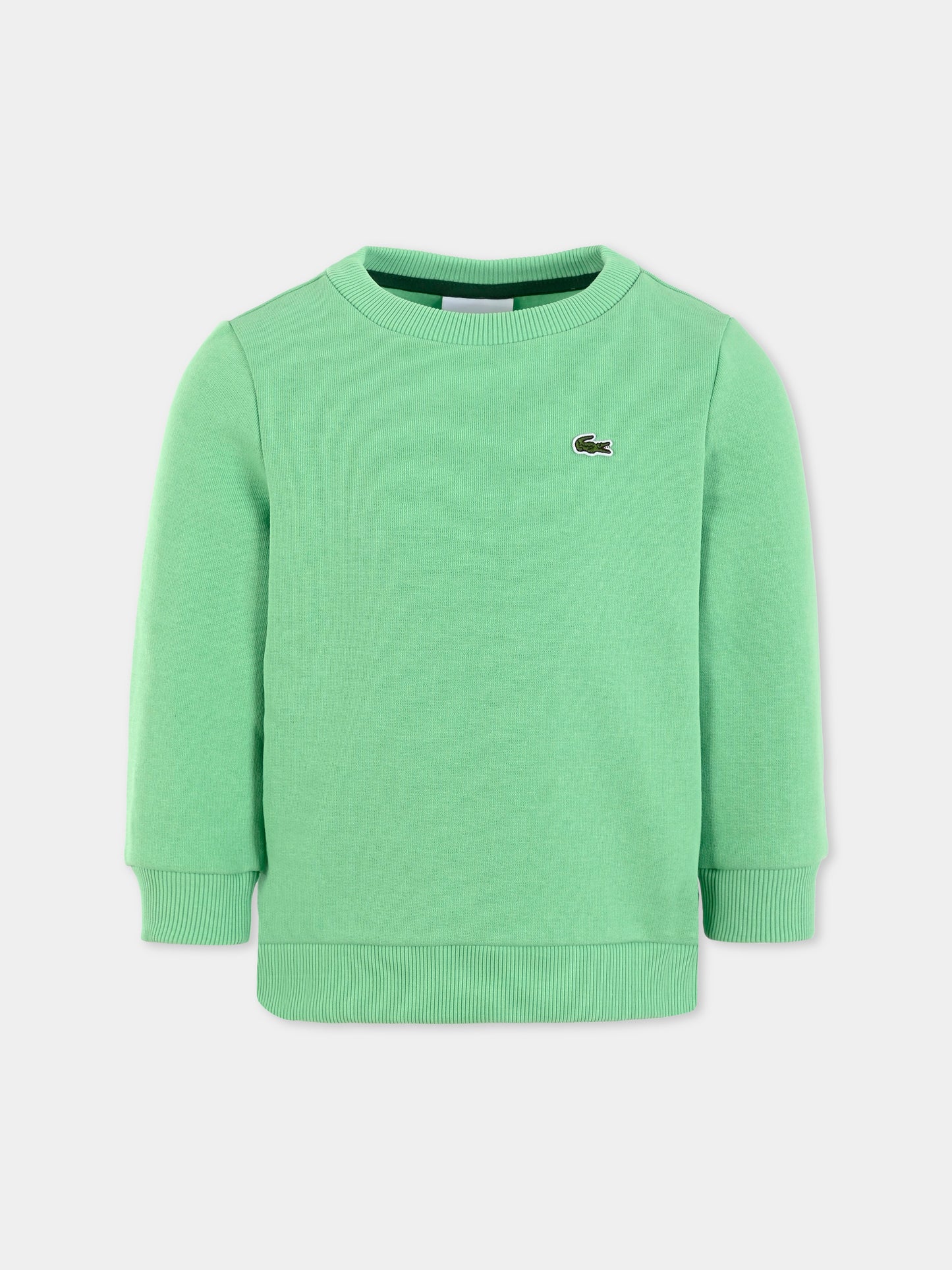 Felpa verde per bambini con coccodrillo,Lacoste,SJ5284 TTF