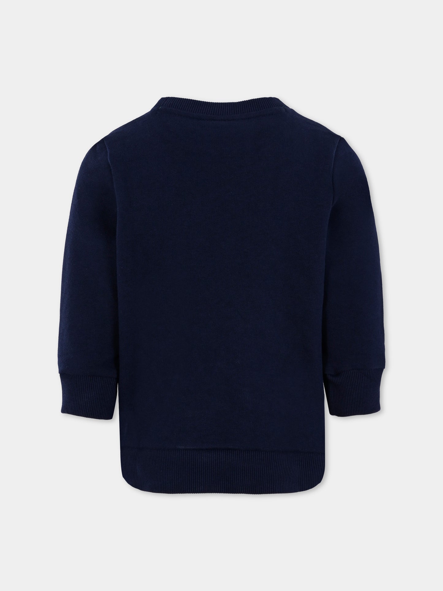 Felpa blu per bambini con coccodrillo,Lacoste,SJ5284 166