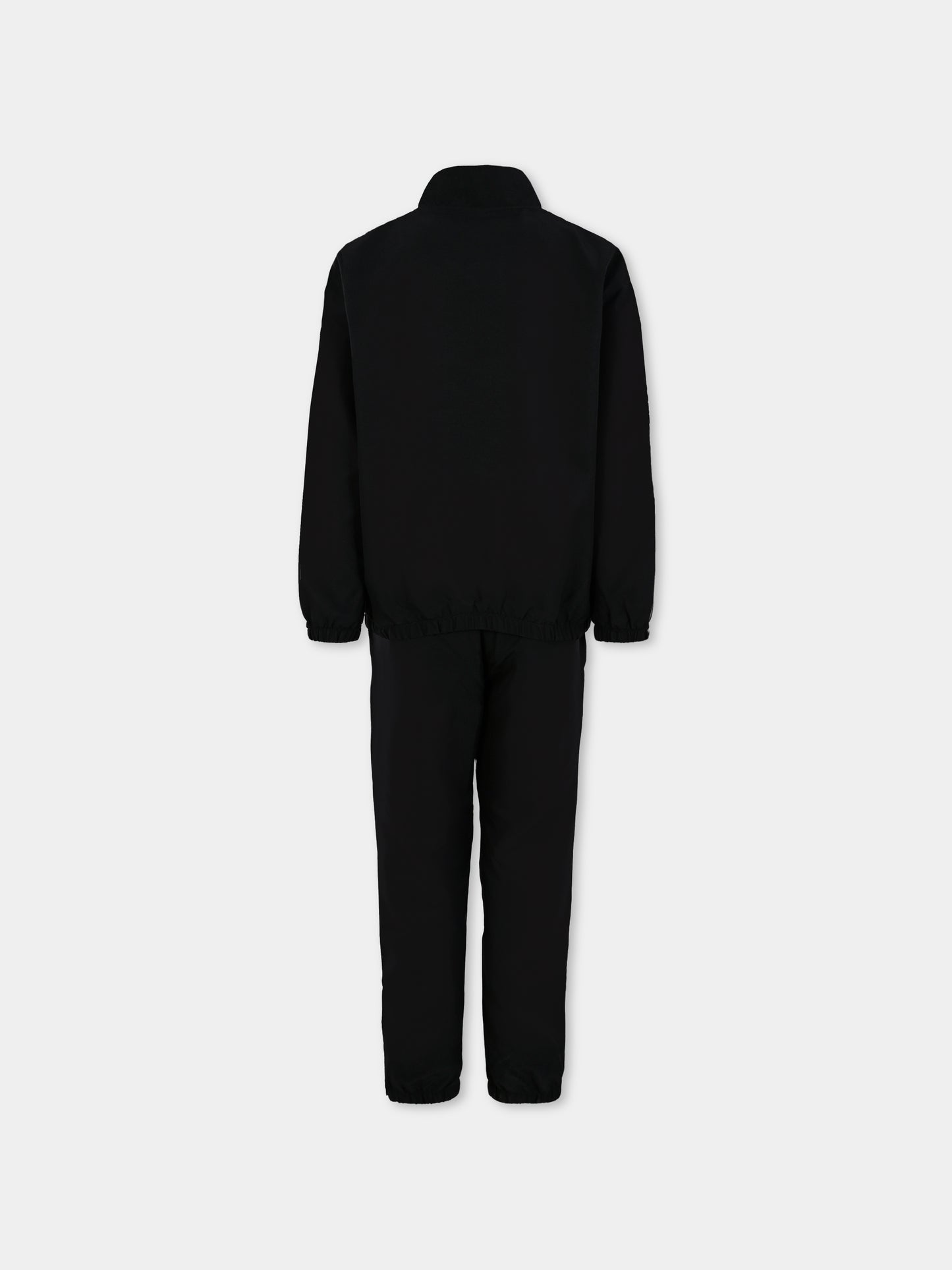 Completo nero per bambini con coccodrillo,Lacoste,WJ8484 964