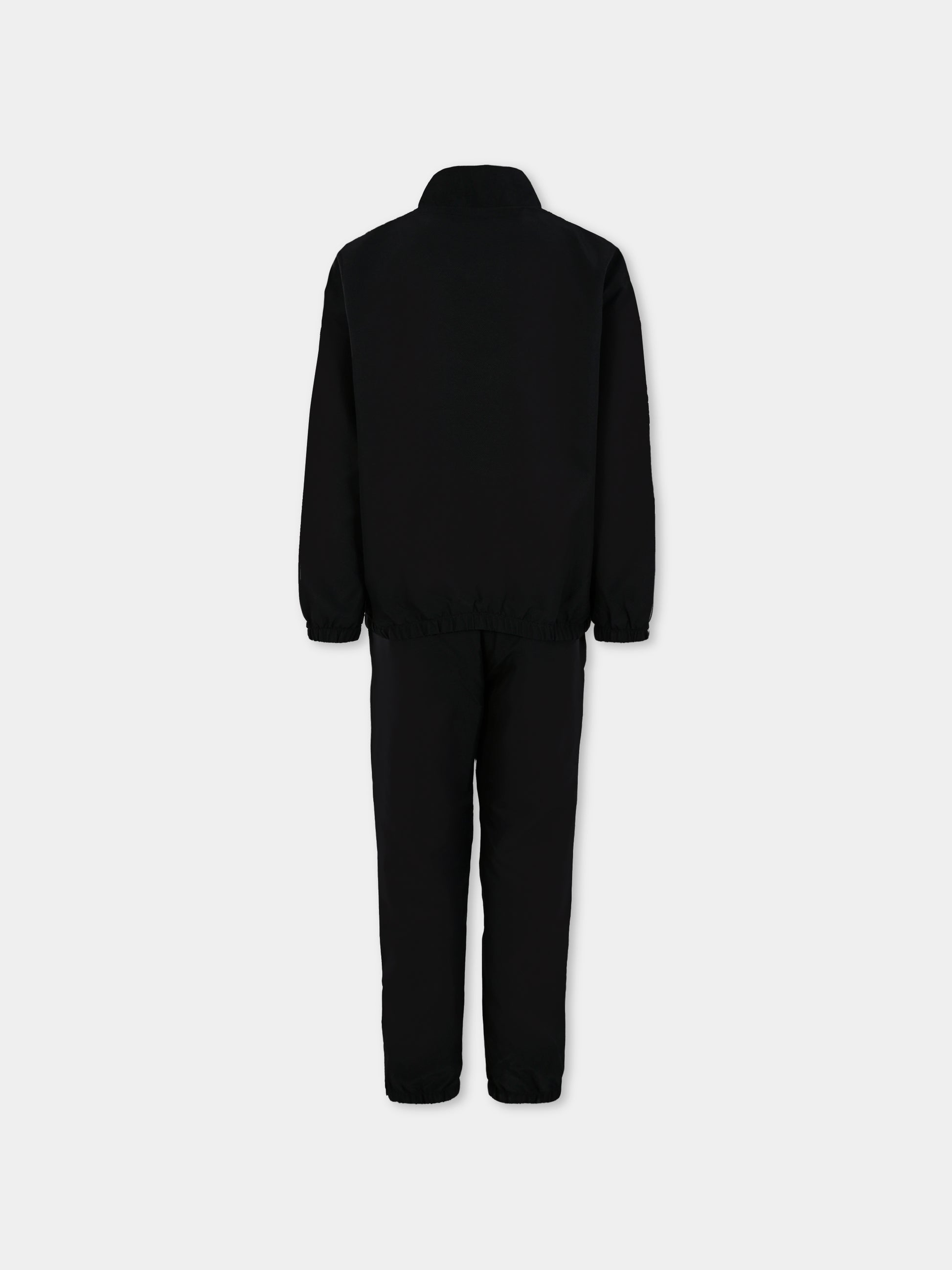 Completo nero per bambini con coccodrillo,Lacoste,WJ8484 964