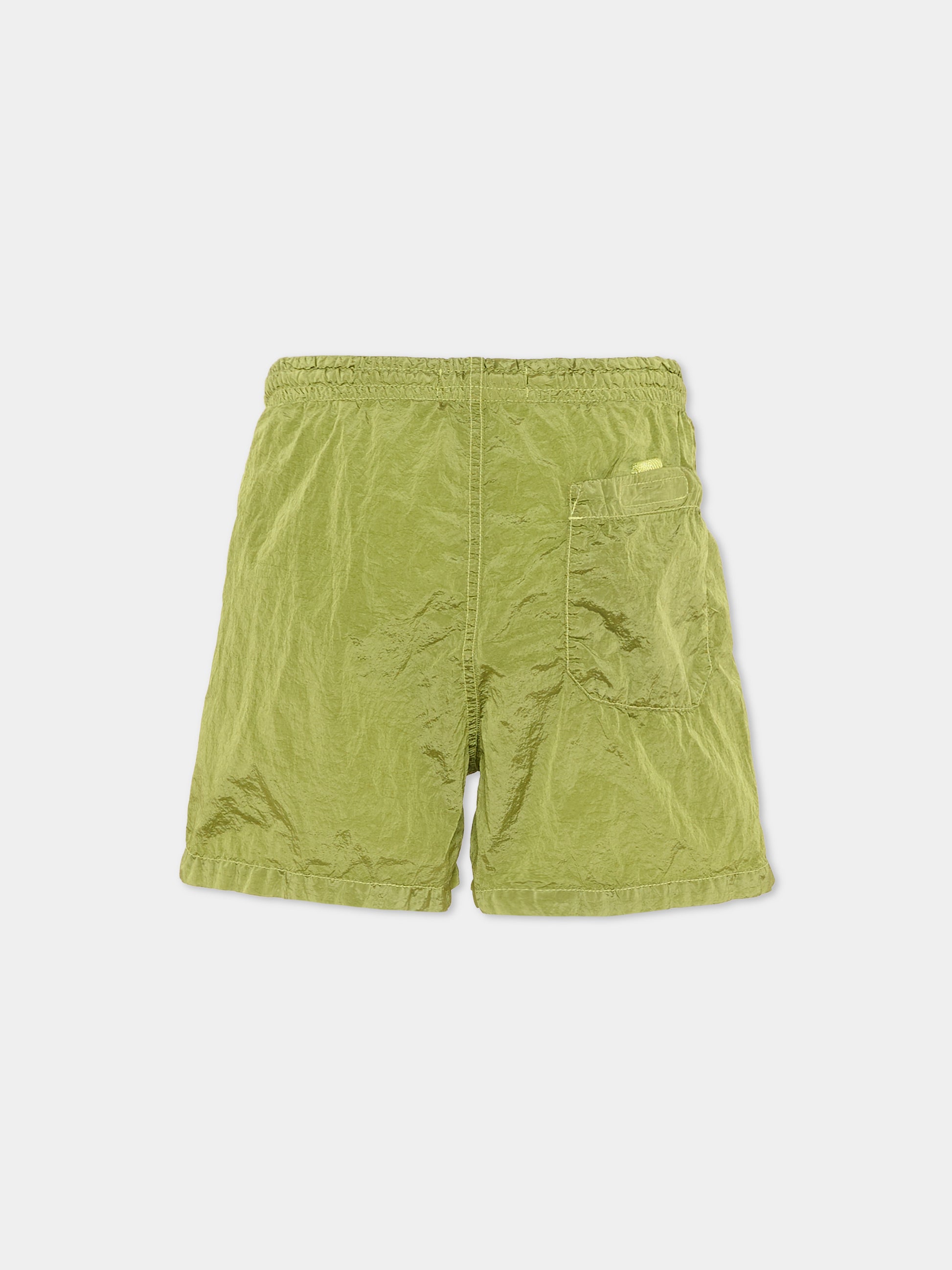 Boxer mare verde per bambino con bussola,Stone Island Junior,L1S16 B100002 S0043 - V005F