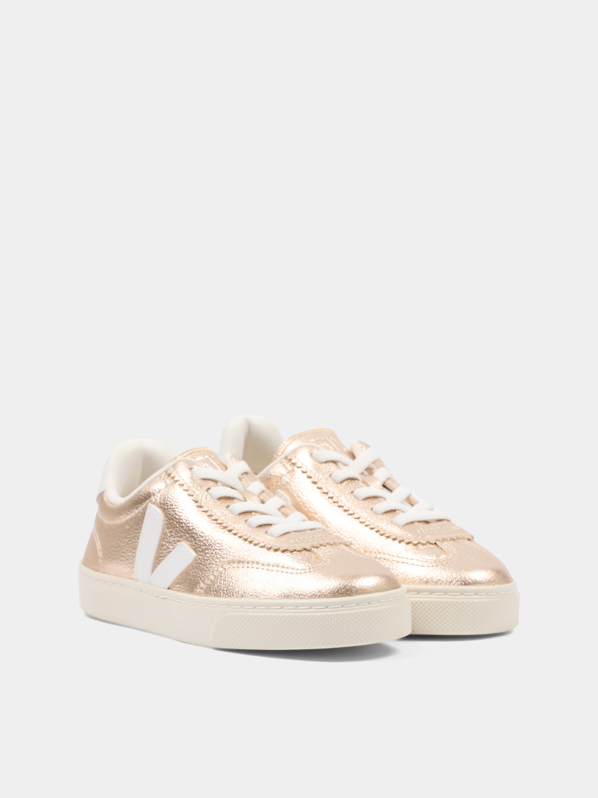 Sneakers basse rosa per bambina con logo,Veja,SY2021516C