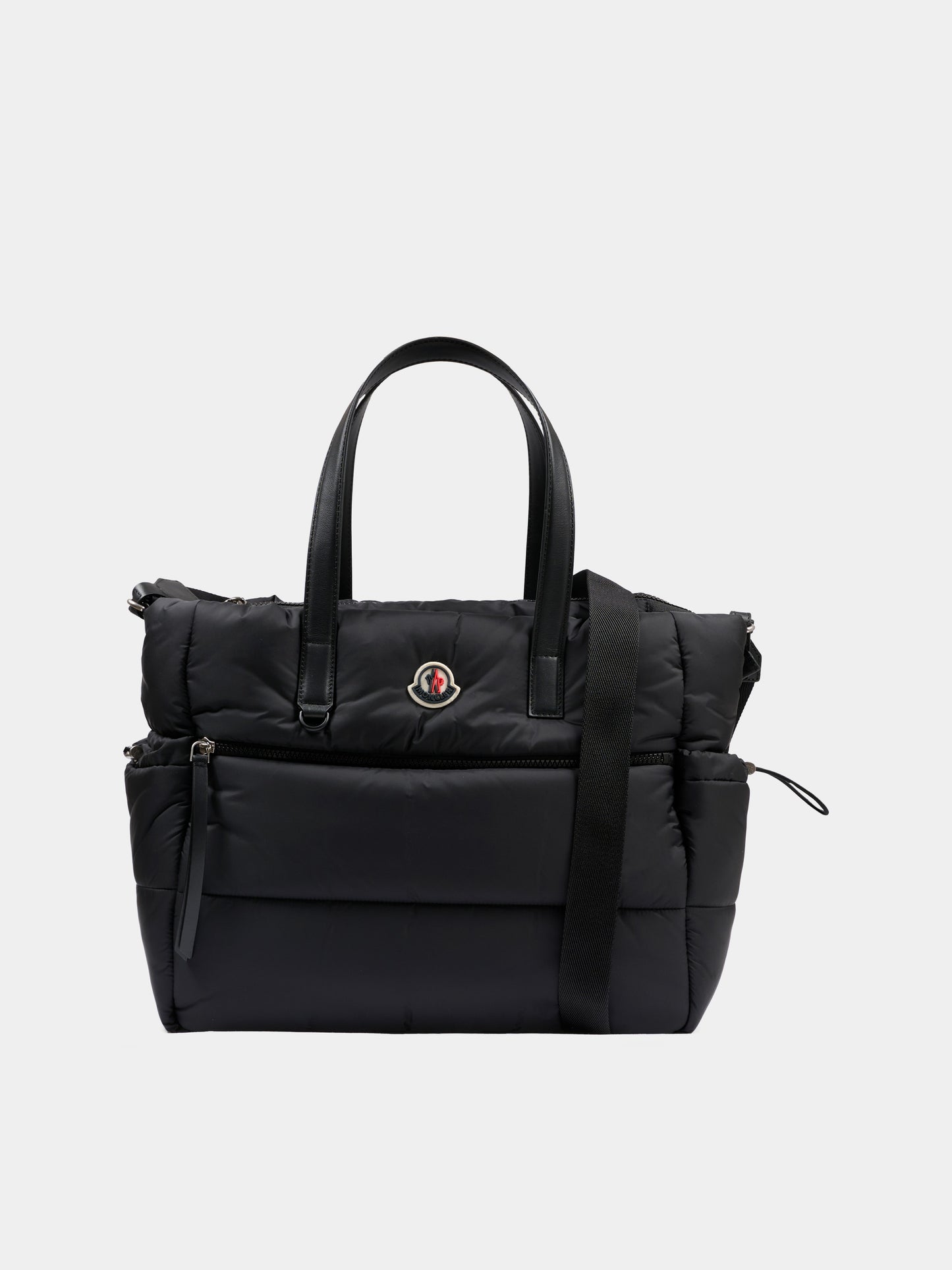 Borsa mamma nera per neonati con logo,Moncler Kids,L1951 5D00001 M6811 999