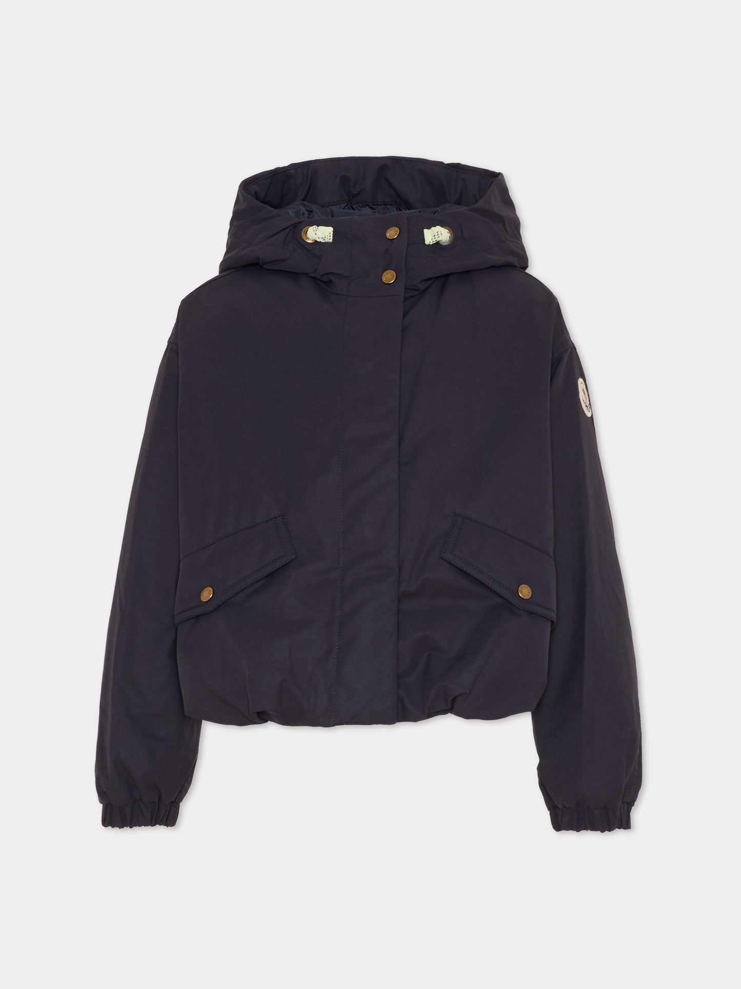 Giubbotto Eucalyptus blu per bambina con logo,Moncler Kids,L1954 1A00026 54ARP 742