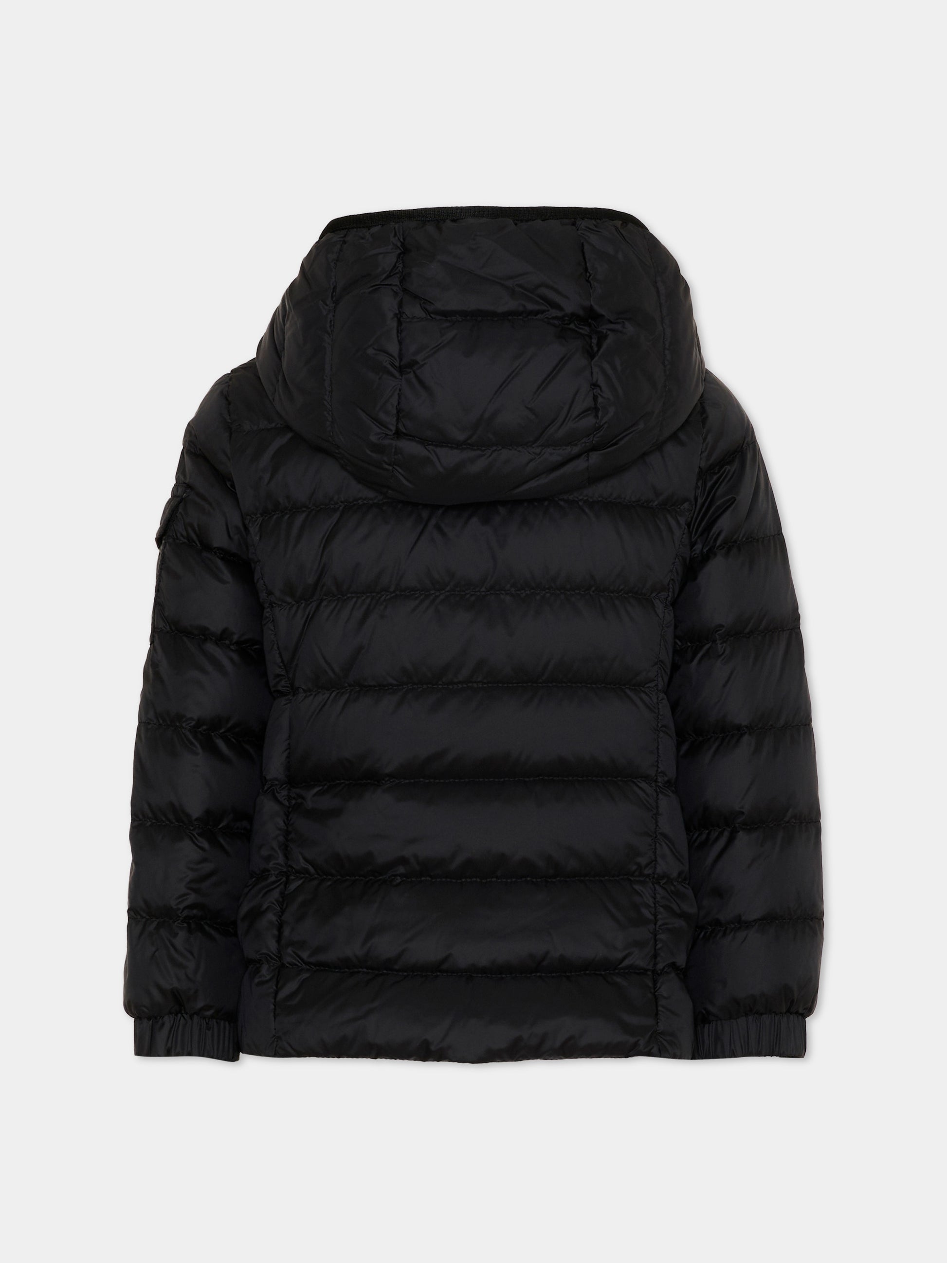 Piumino Gles nero per bambina con logo,Moncler Kids,L1954 1A00031 597YF 999