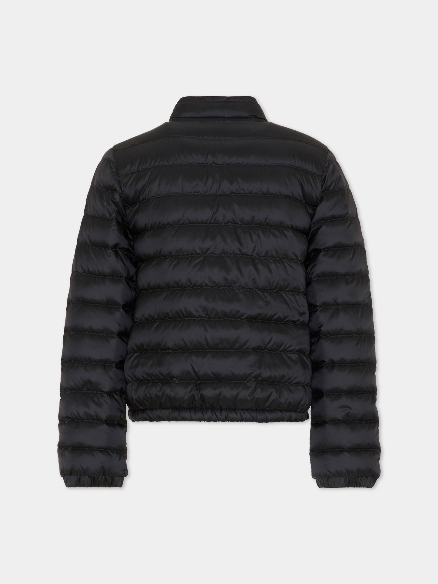 Piumino Lans nero per bambina con logo,Moncler Kids,L1954 1A00032 597YF 999