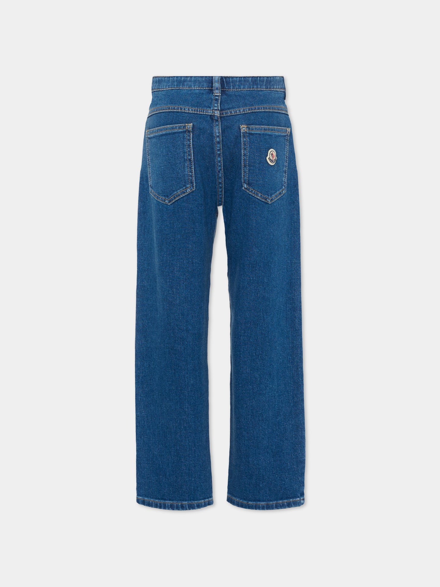 Jeans denim per bambino con logo,Moncler Kids,L1954 2A00001 598A1 790