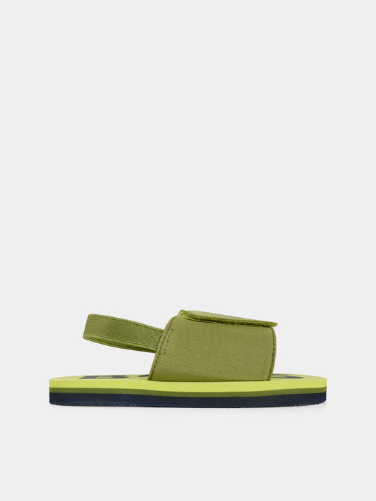 Sandali verdi per neonato e bambino con logo,Boss,J52156 673