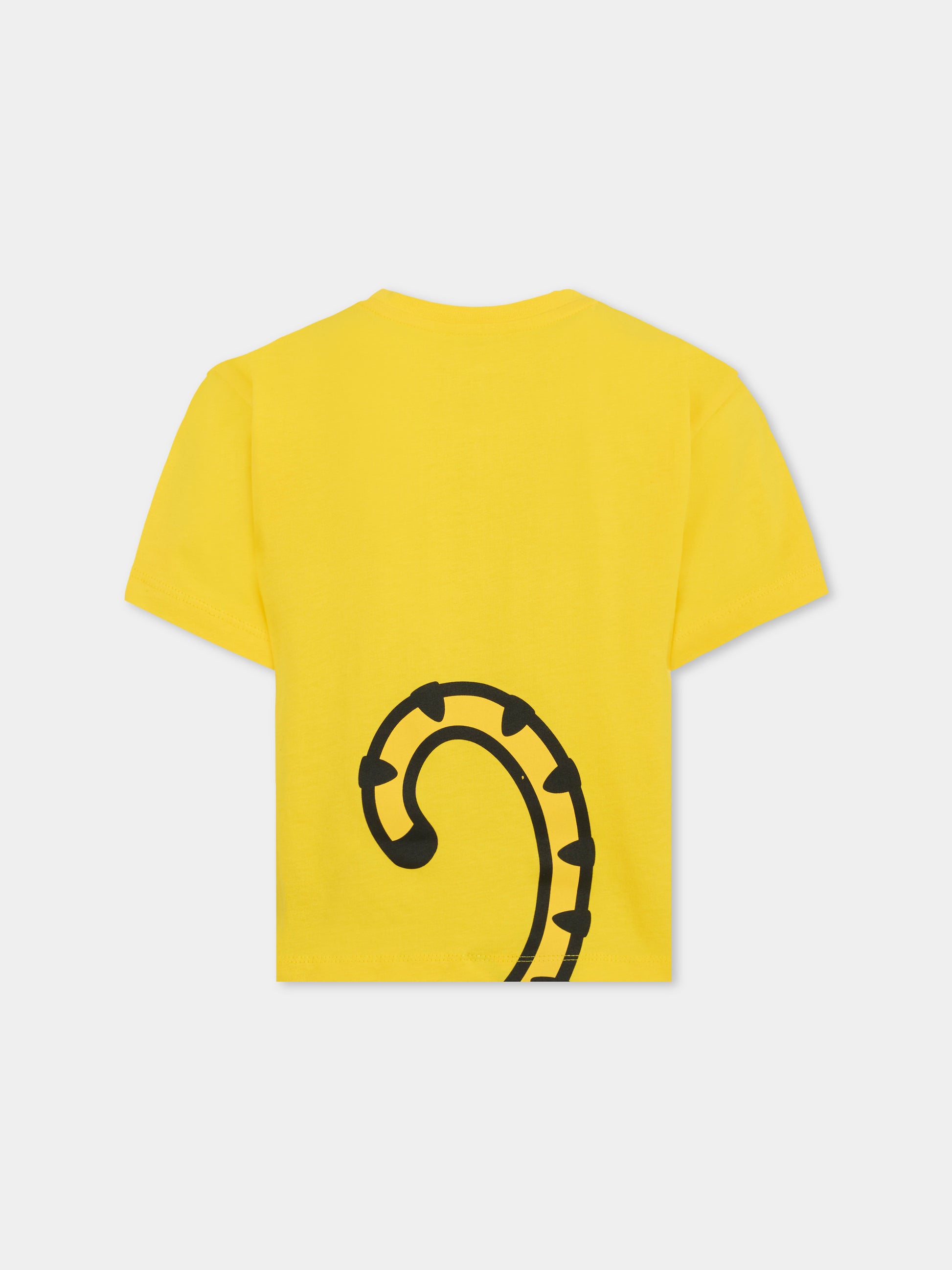 T-shirt gialla per bambino con Kotora,Kenzo Kids,K61052 525