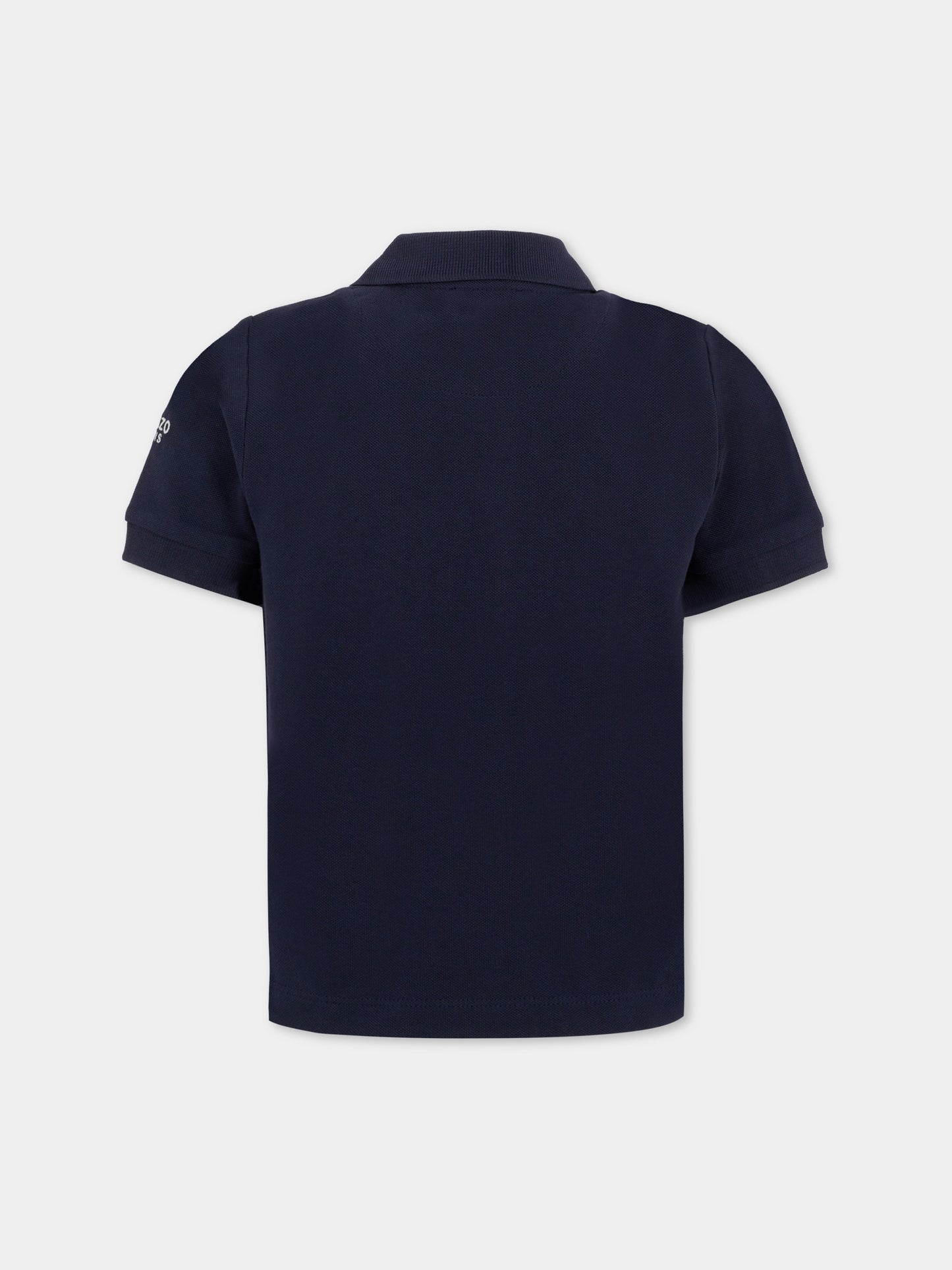 Polo blu per bambino con Kotora,Kenzo Kids,K61168 848