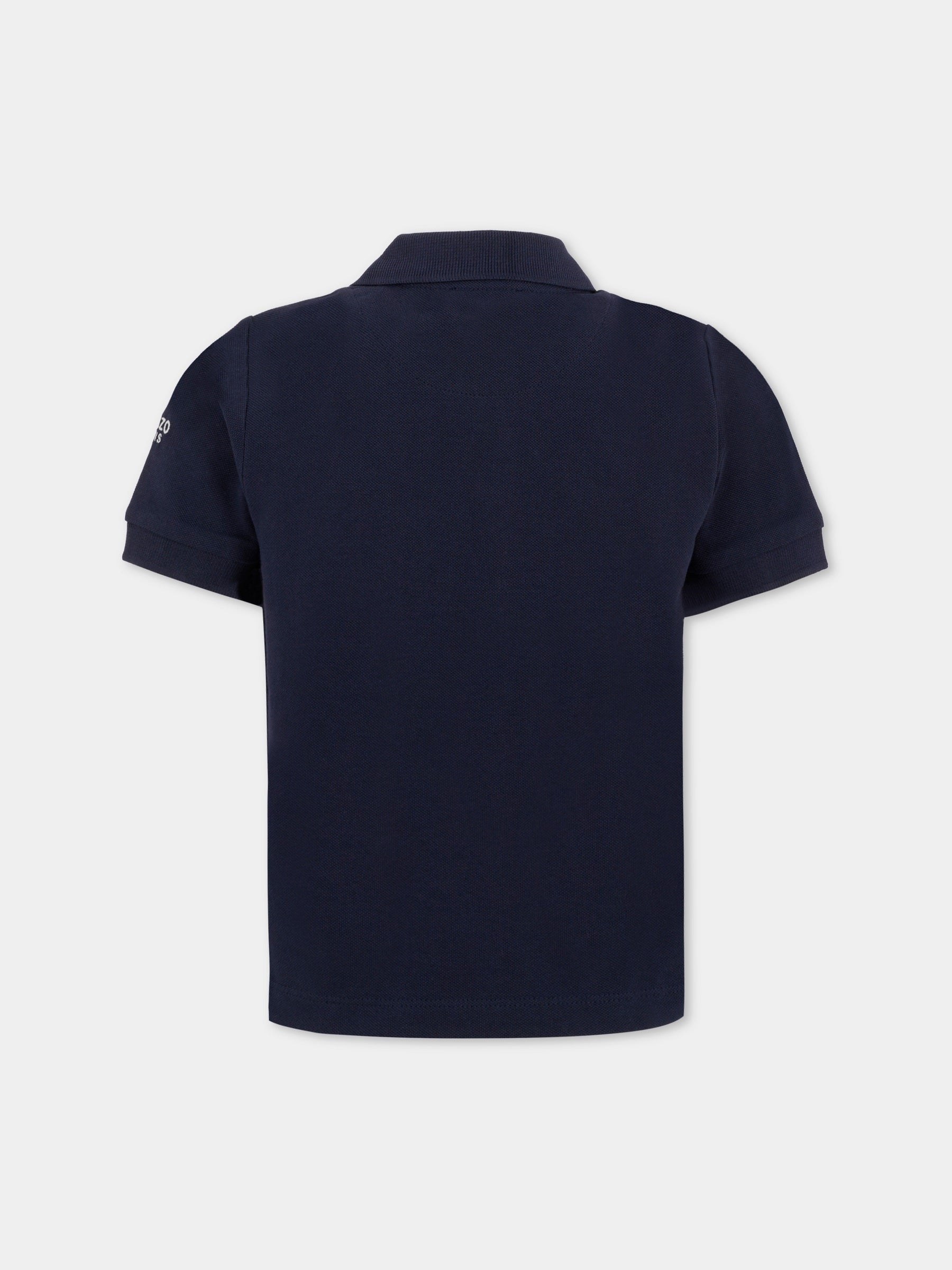 Polo blu per bambino con Kotora,Kenzo Kids,K61168 848