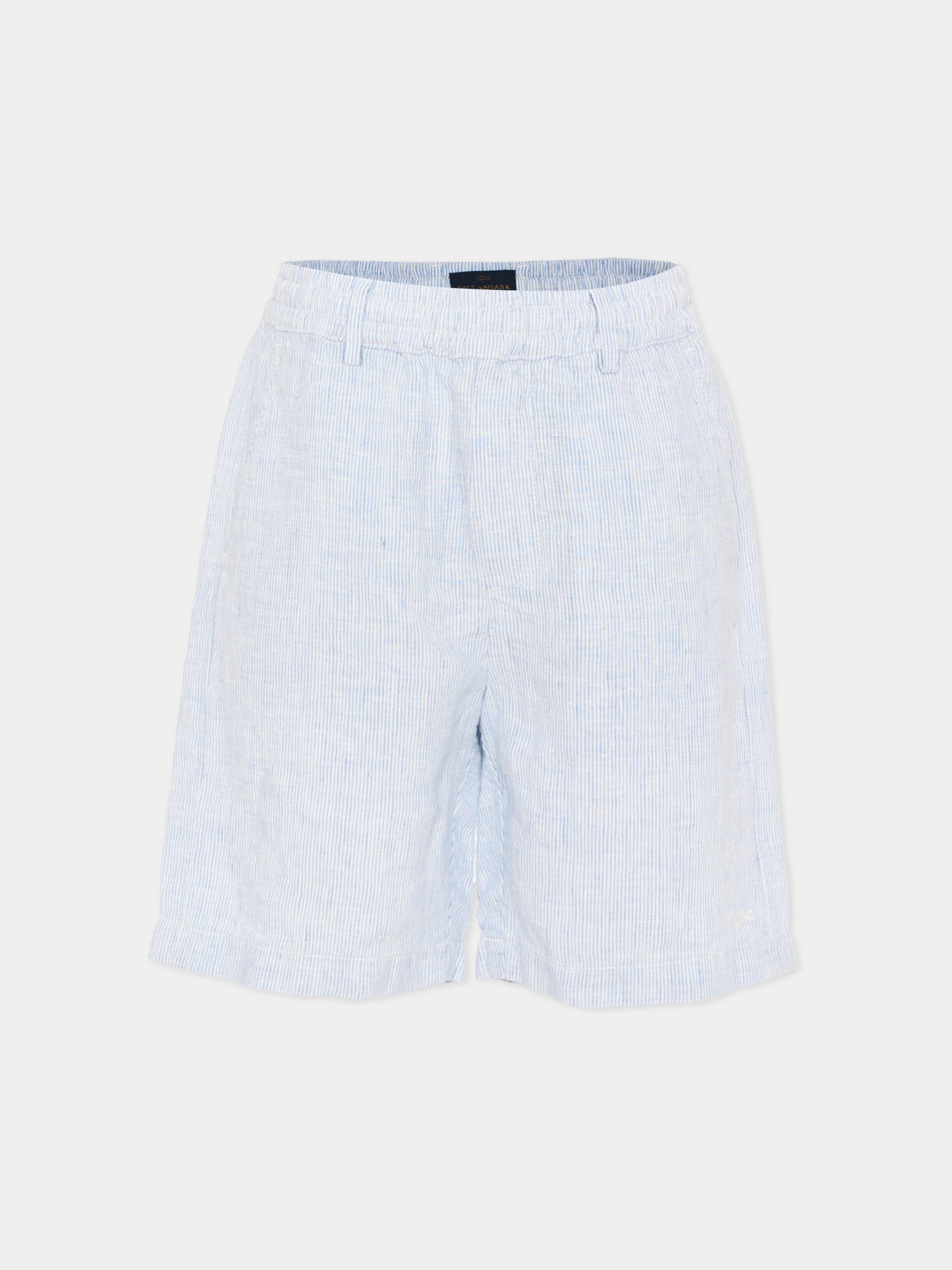 Shorts azzurri per bambino a righe,Paul & Shark Junior,WUQ000 LUE03 80213