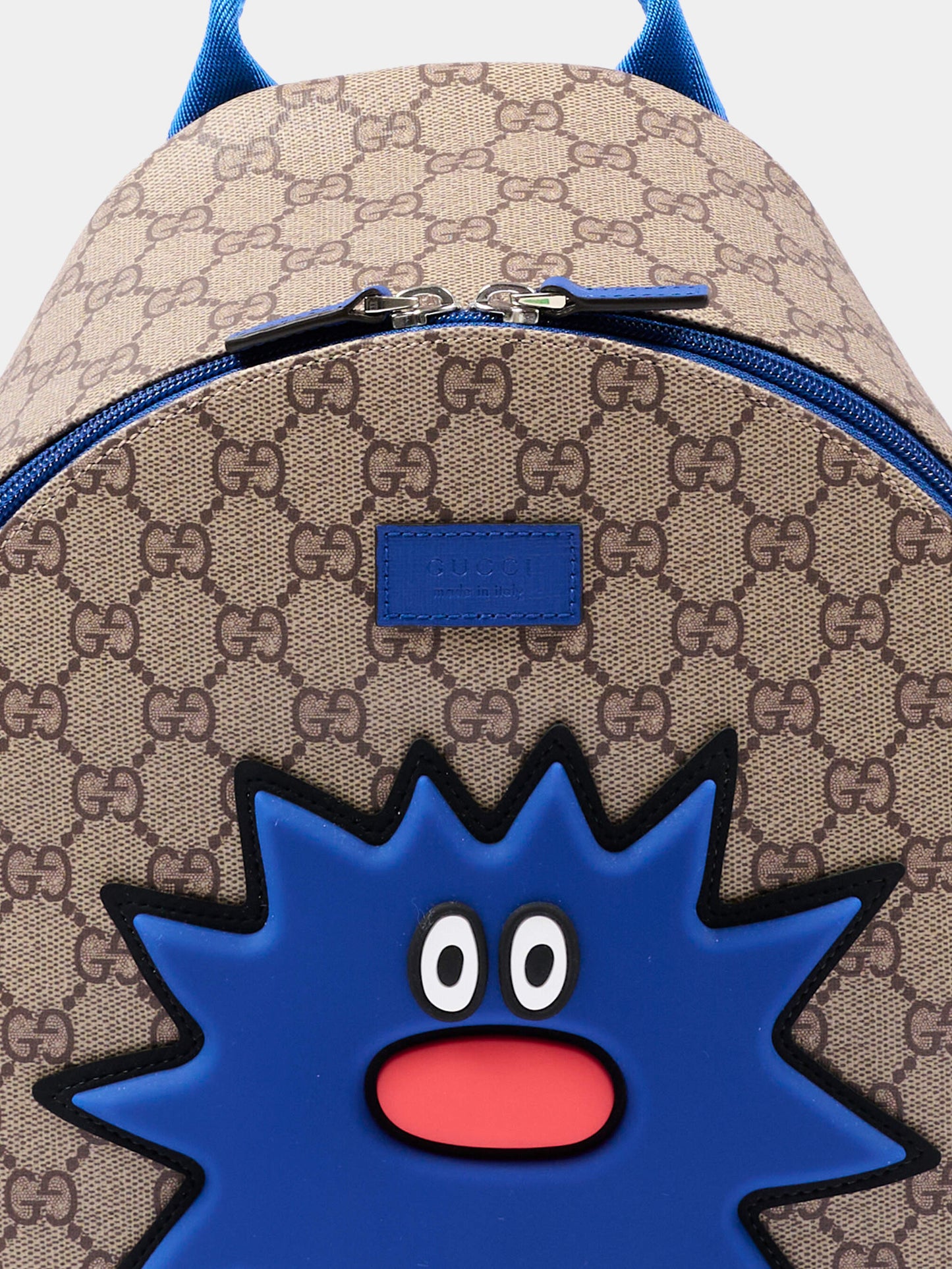 Zaino beige per bambini con Mr. Sneeze,Gucci Kids,851222 FAFO8 9857