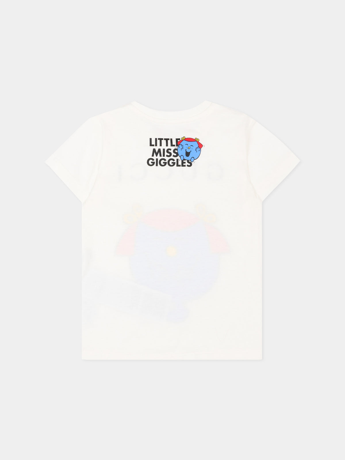 T-shirt bianca per neonata con stampa,Gucci Kids,834639 XJHRF 9214
